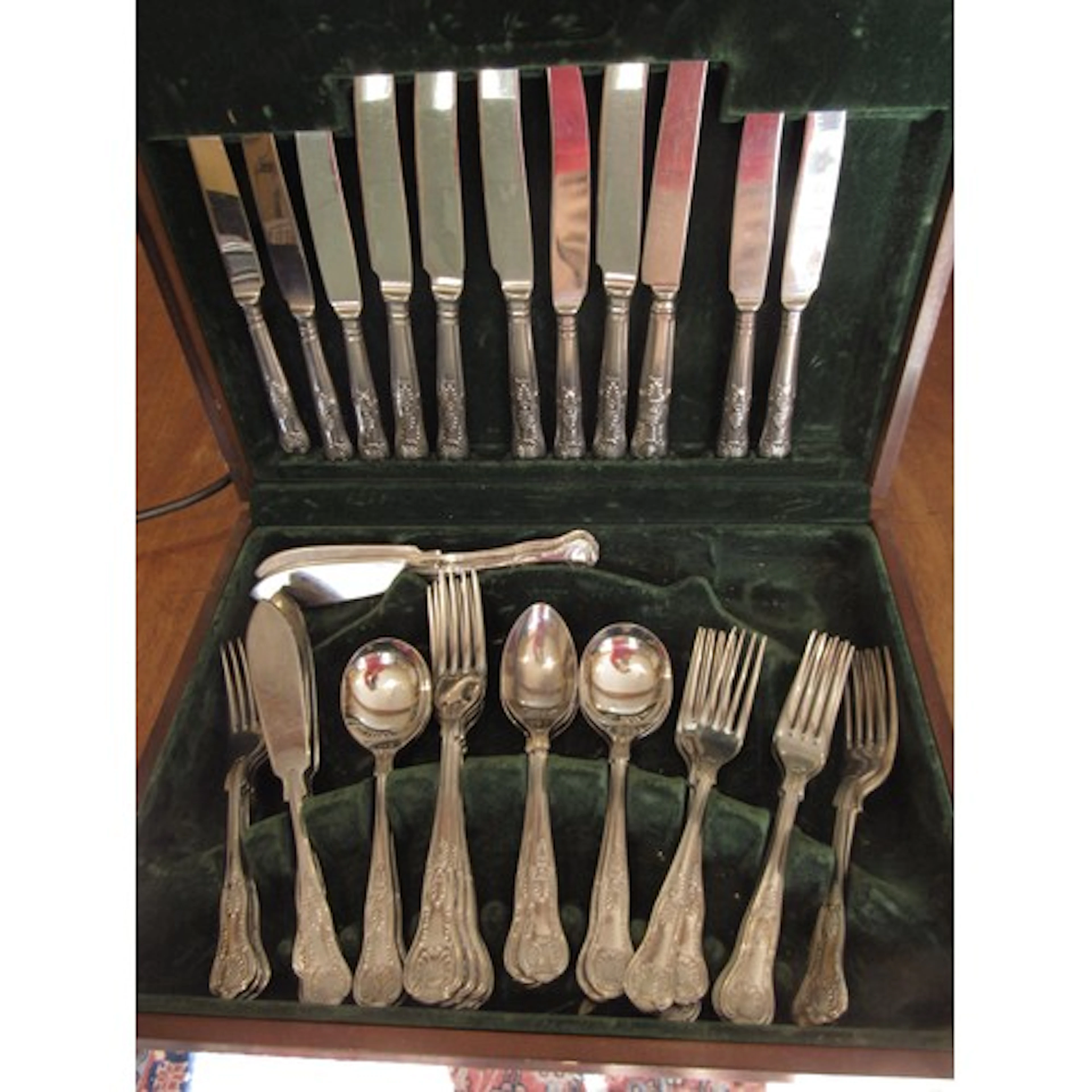 Canteen of Cutlery Silver Plated Kings Pattern Quantity as P...