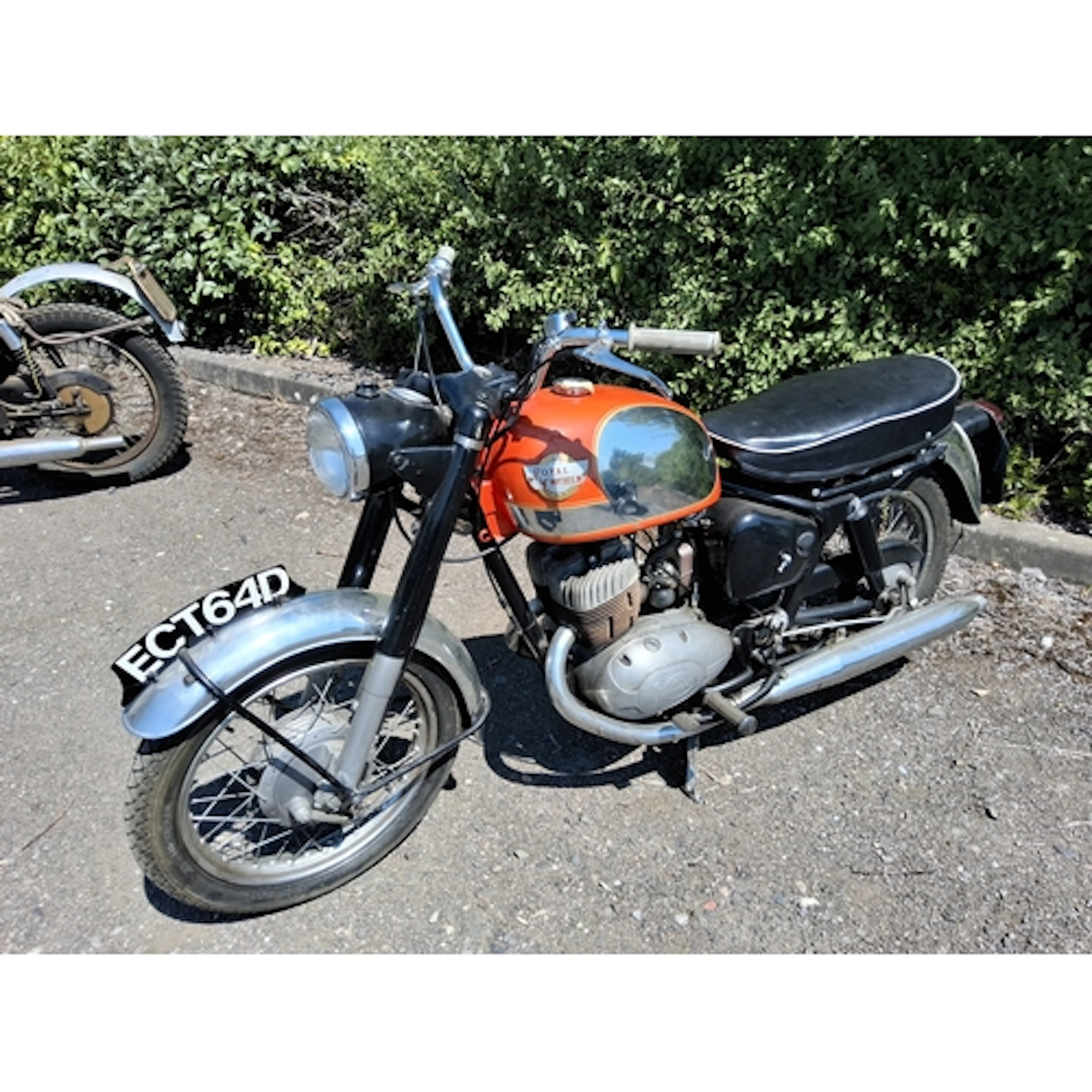 A 1966 ROYAL ENFIELD TURBO TWIN MOTORBIKE 250cc with a rare ...