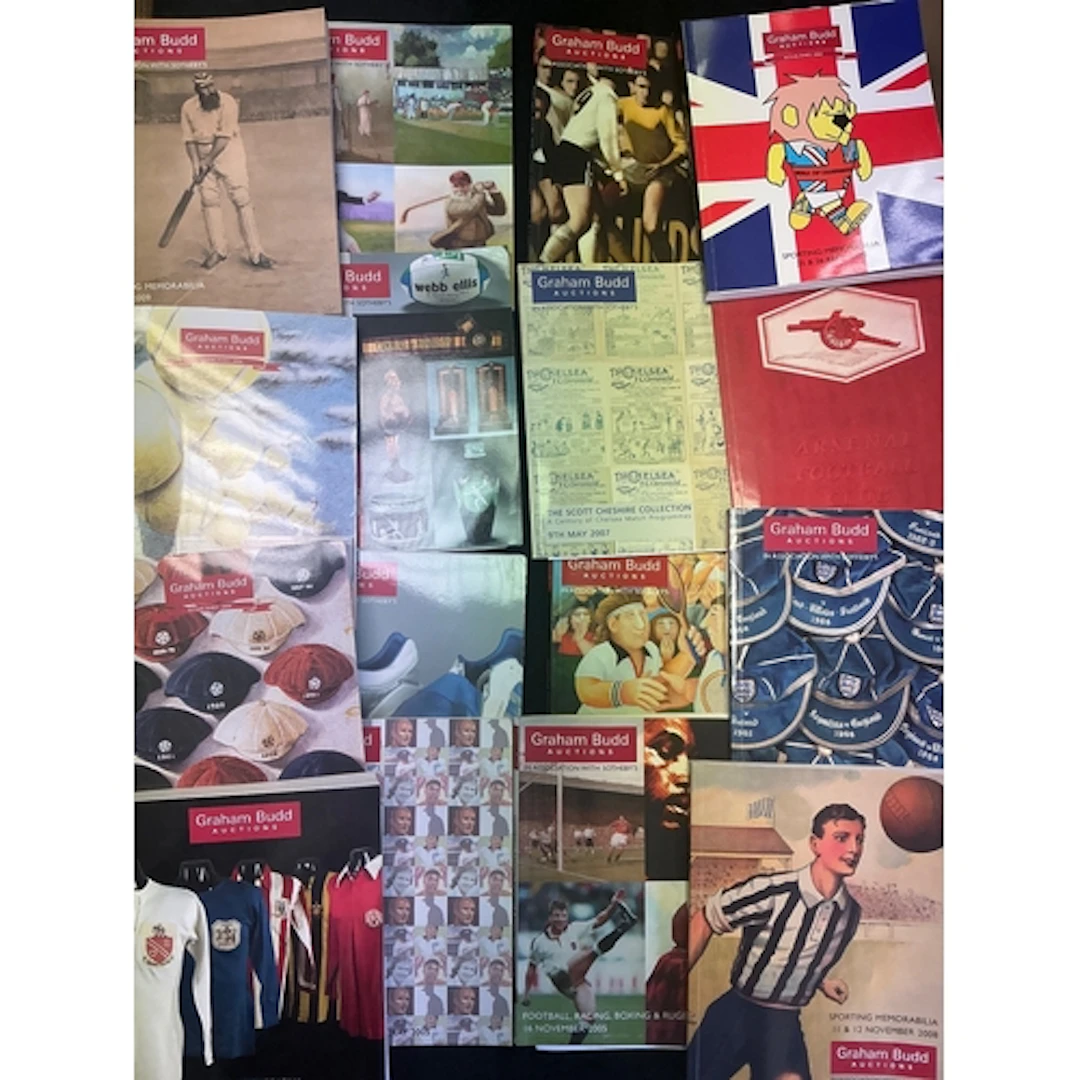 Football Auction Catalogue Collection: 35 x Graham Budd from...
