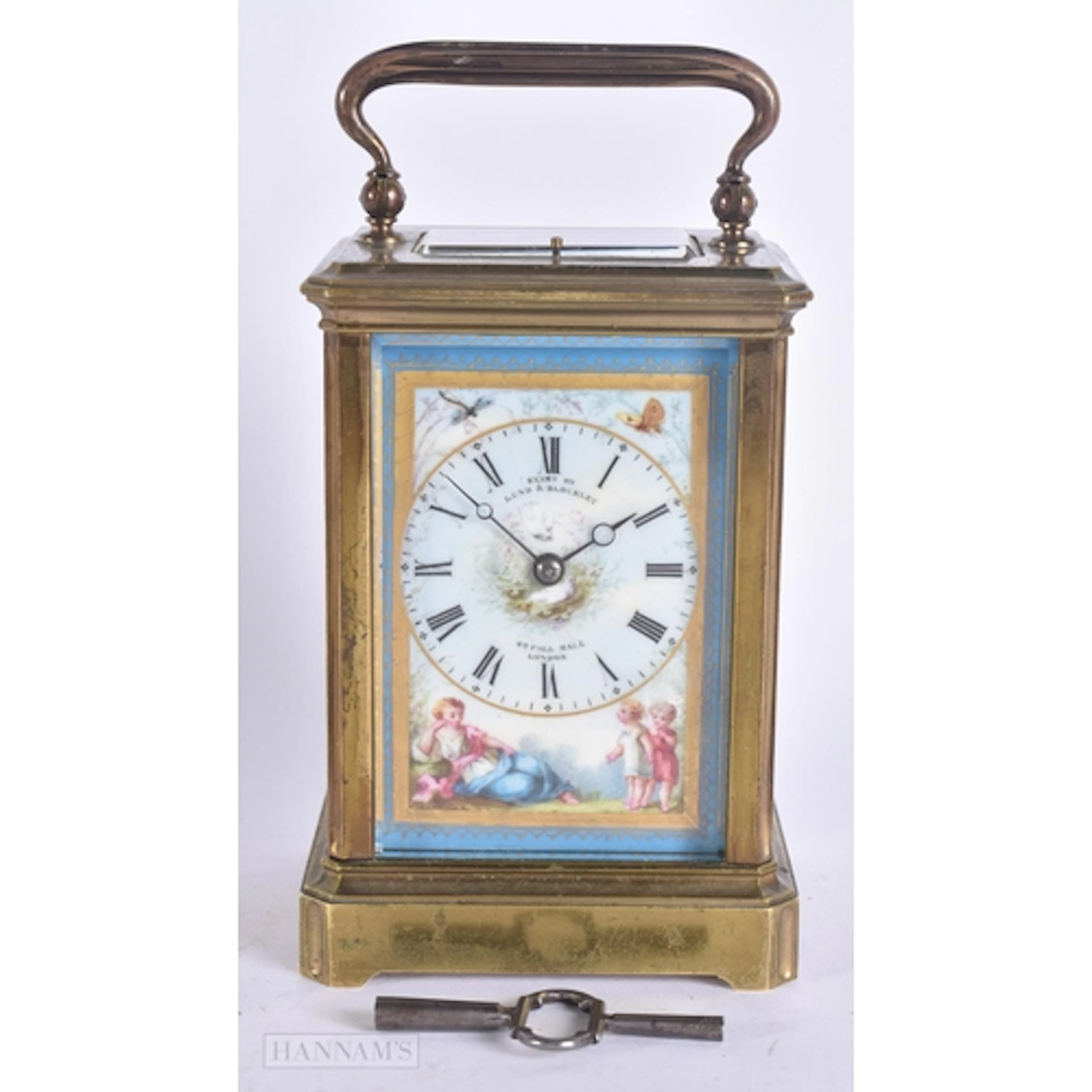 A FINE 19TH CENTURY FRENCH SEVRES PORCELAIN REPEATING CARRIA...