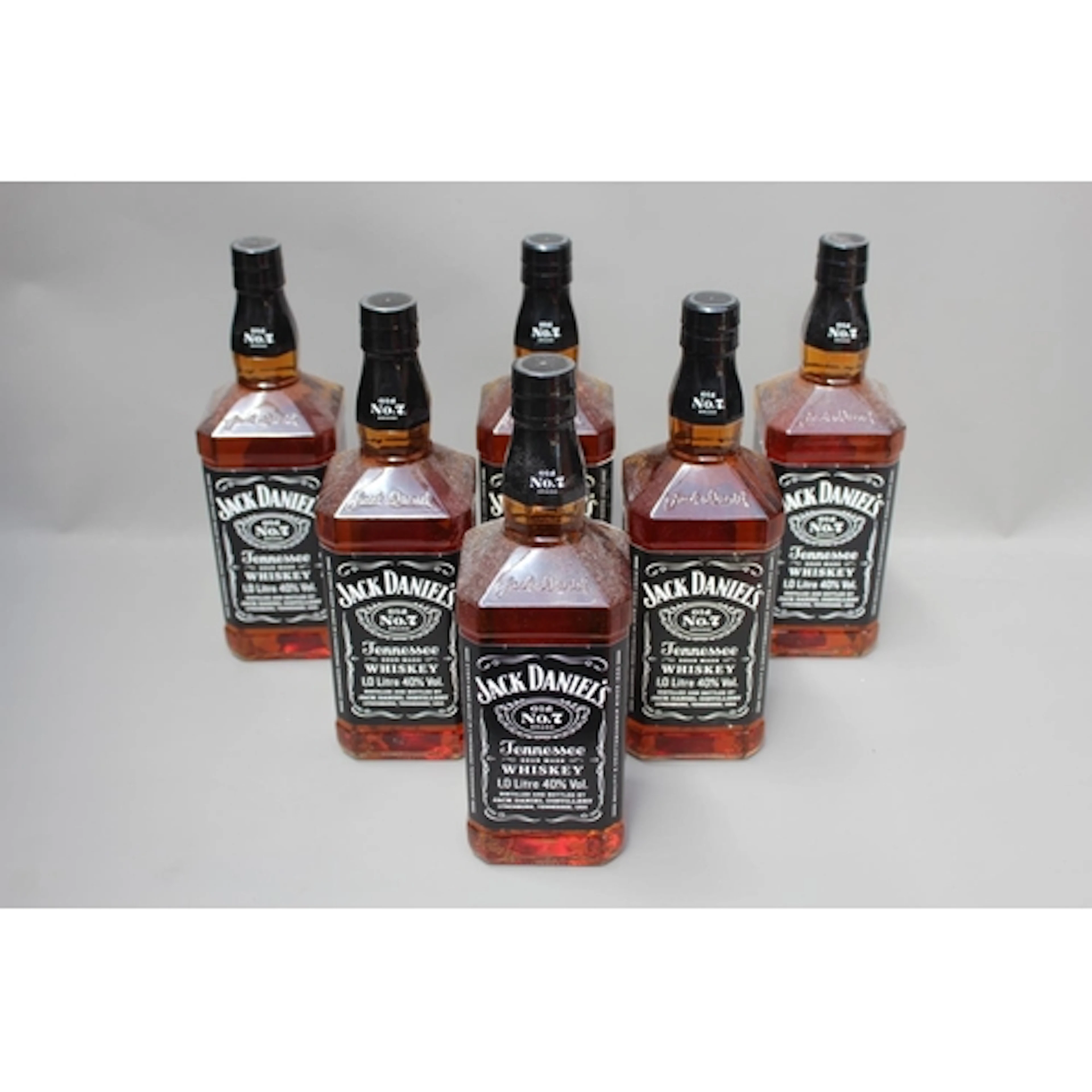 Six bottles of JACK DANIELS Old No7 Tennessee Sour Mash Bour...