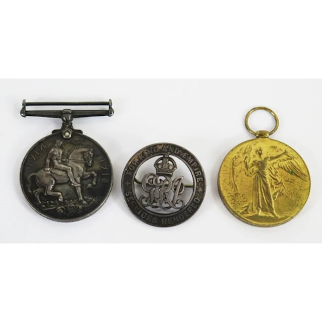 A WWI pair to 21812 Pte. C. J. Choldcroft Oxe. & Bucks. L.I,...