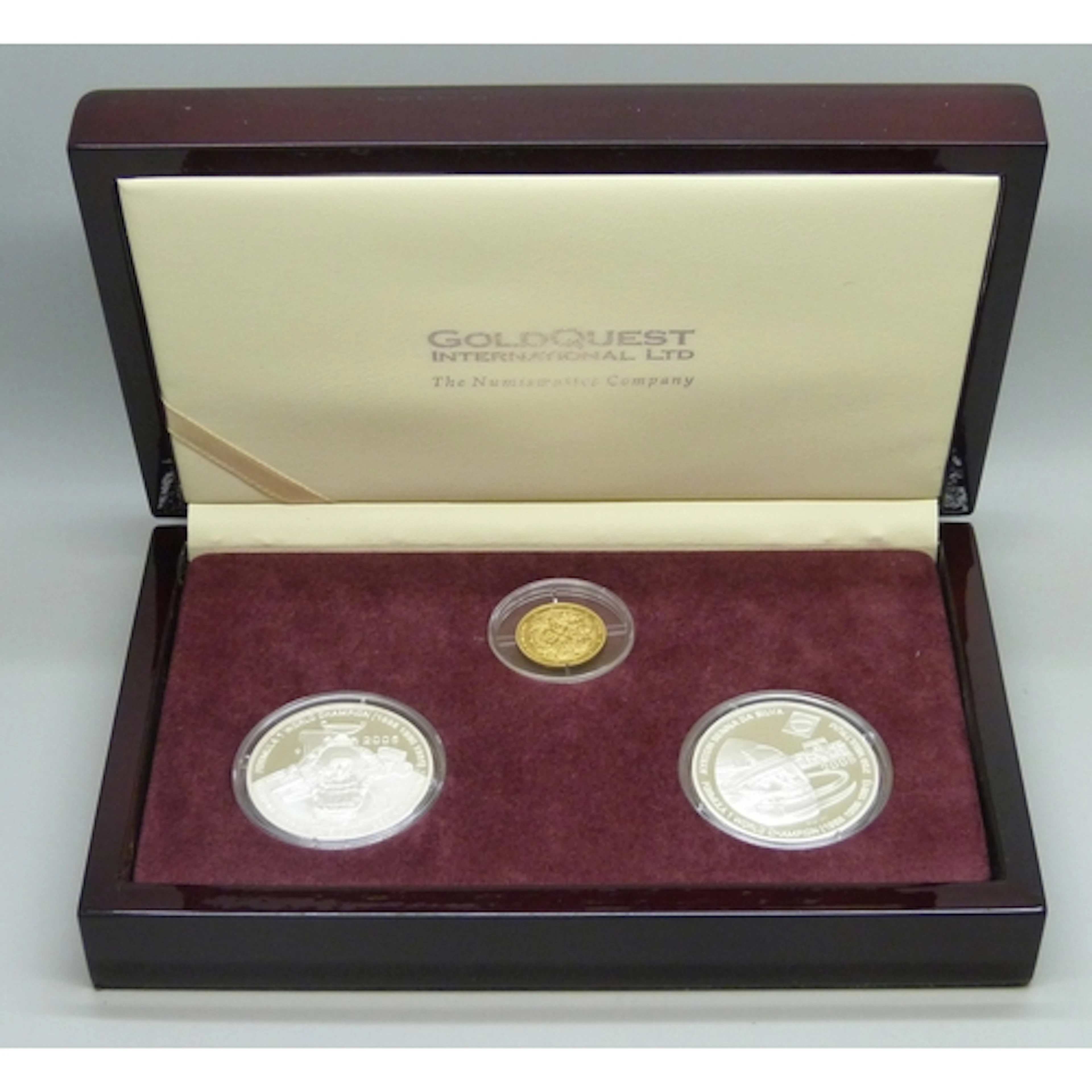 Coins - an Ayrton Senna Da Silva Formula One coin set, a 999...