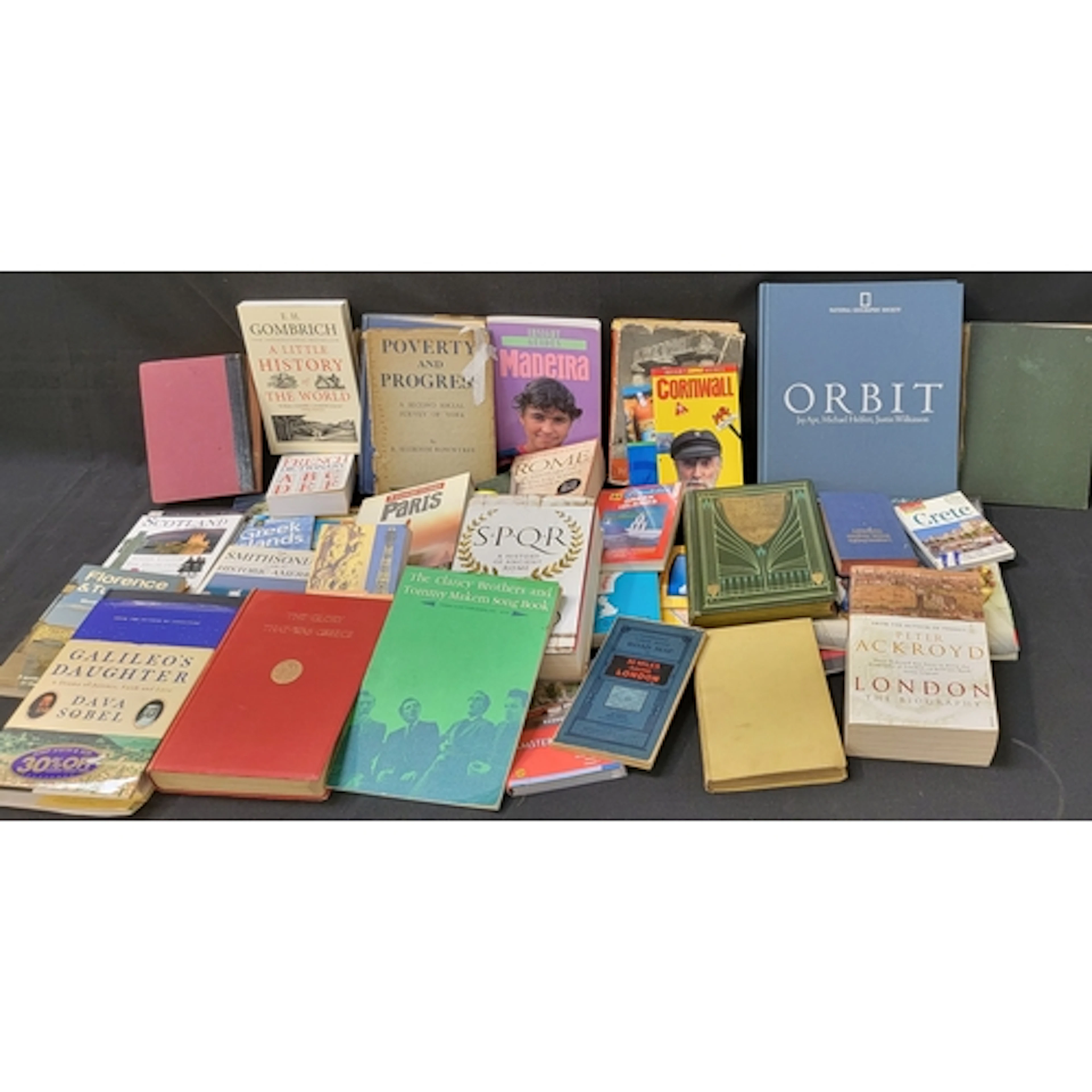 COLLECTION OF BOOKS ON THE TOPICS OF TRAVEL AND HISTORY com...