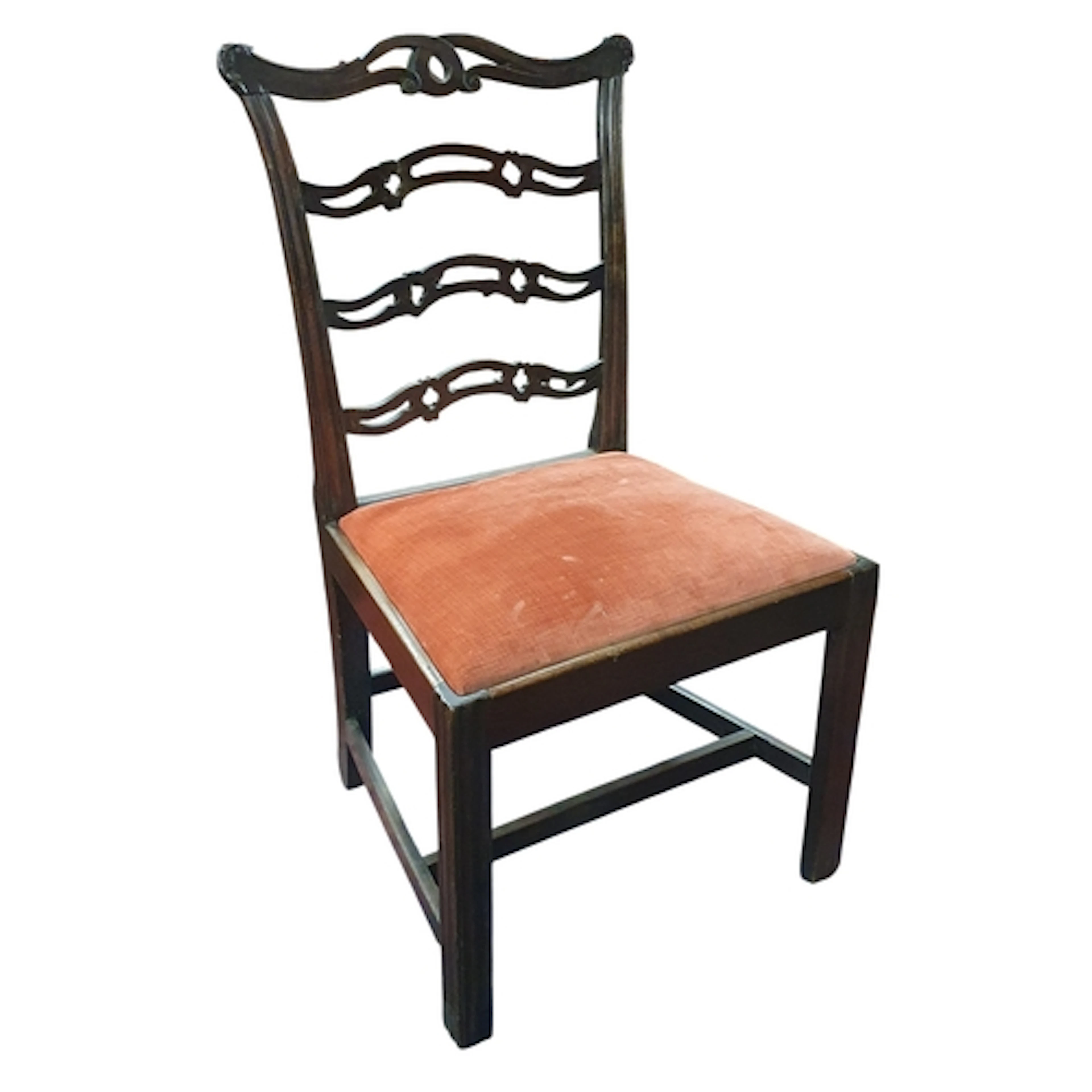 An early 19th Century Mahogany ladderback Chair on square fl...