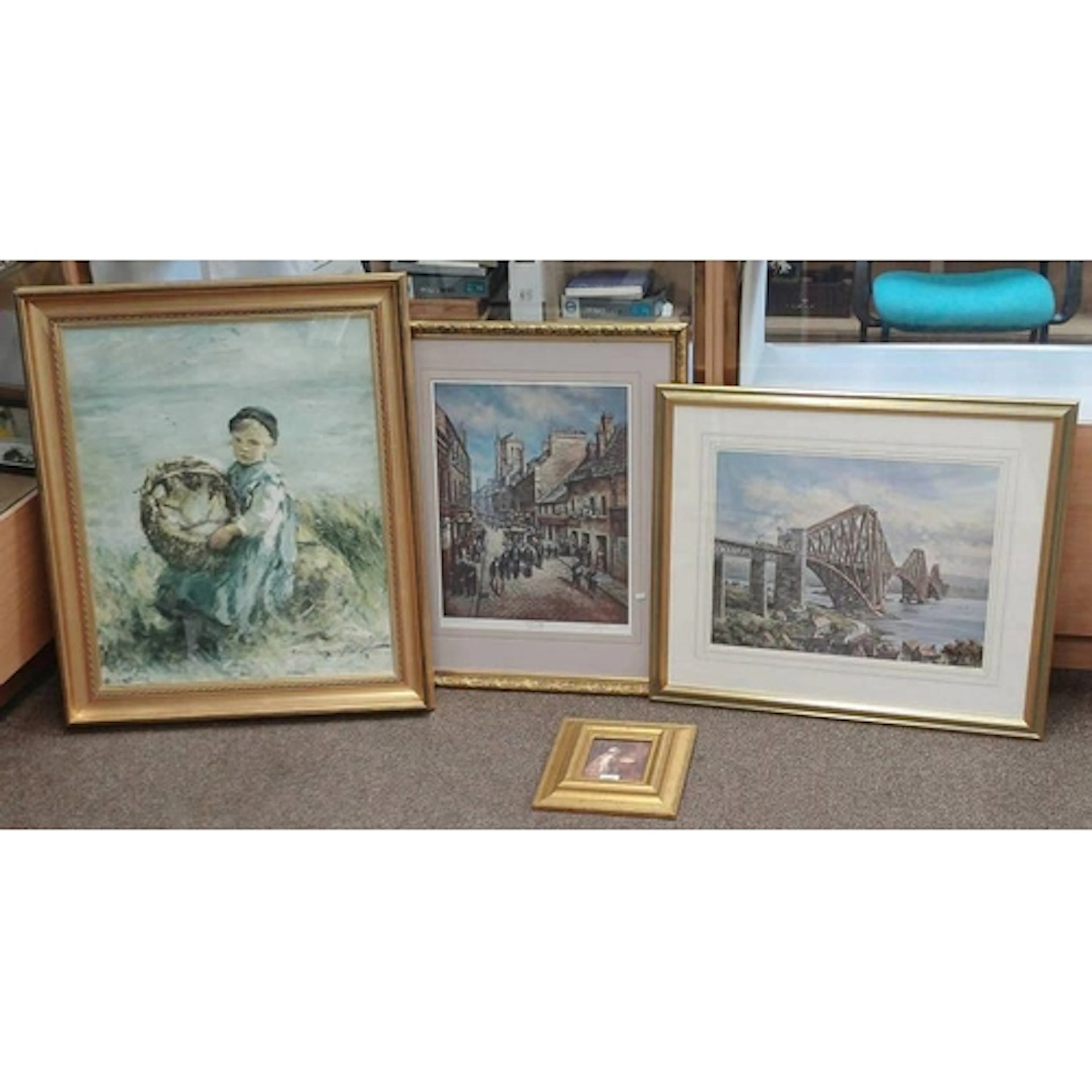 FRAMED PRINT THE FISHERMANS DAUGHTER AFTER ROBERT GEMMELL HU...