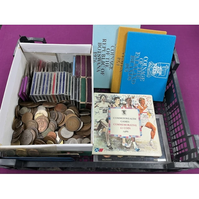 Large Collection Of Coins And Coin Sets, includes GB commemo...