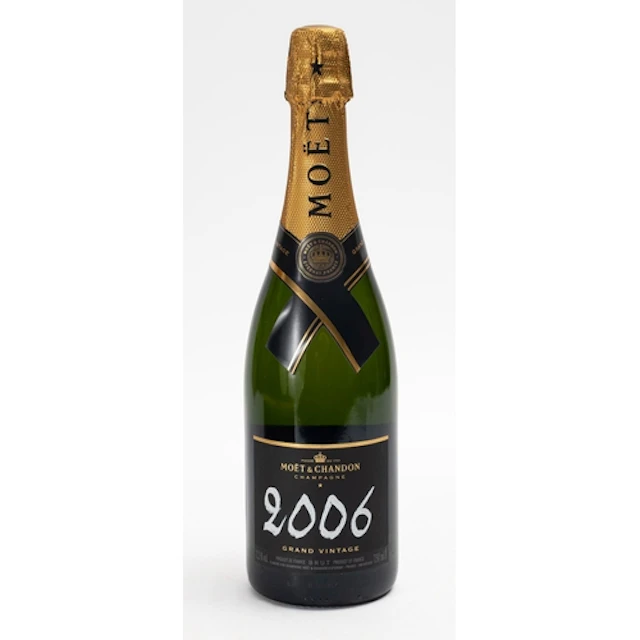 A bottle of Moet & Chandon Grand Vintage Champagne 2006. Fil...
