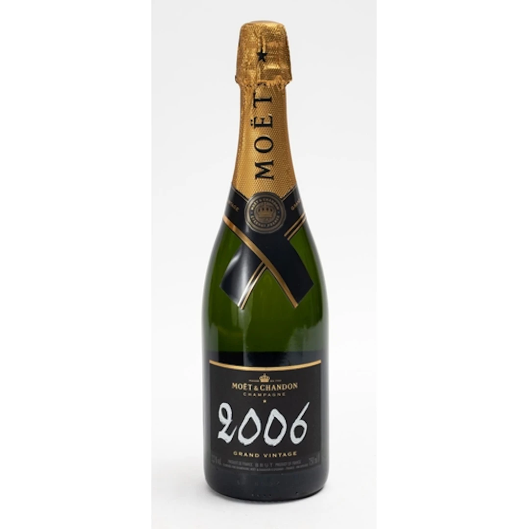 A bottle of Moet & Chandon Grand Vintage Champagne 2006. Fil...