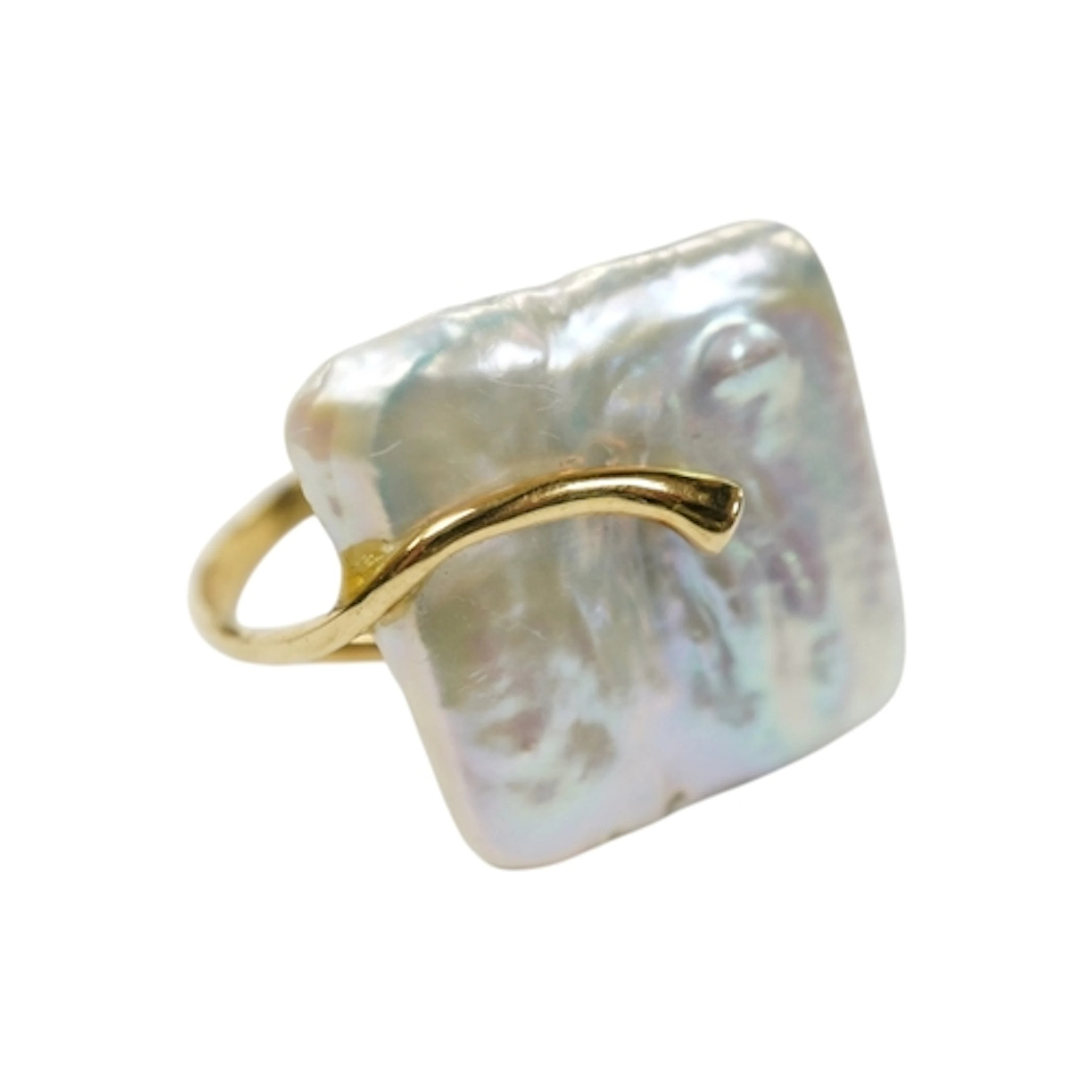 A gold, freshwater cultured pearl and diamond ring, Majorca,...