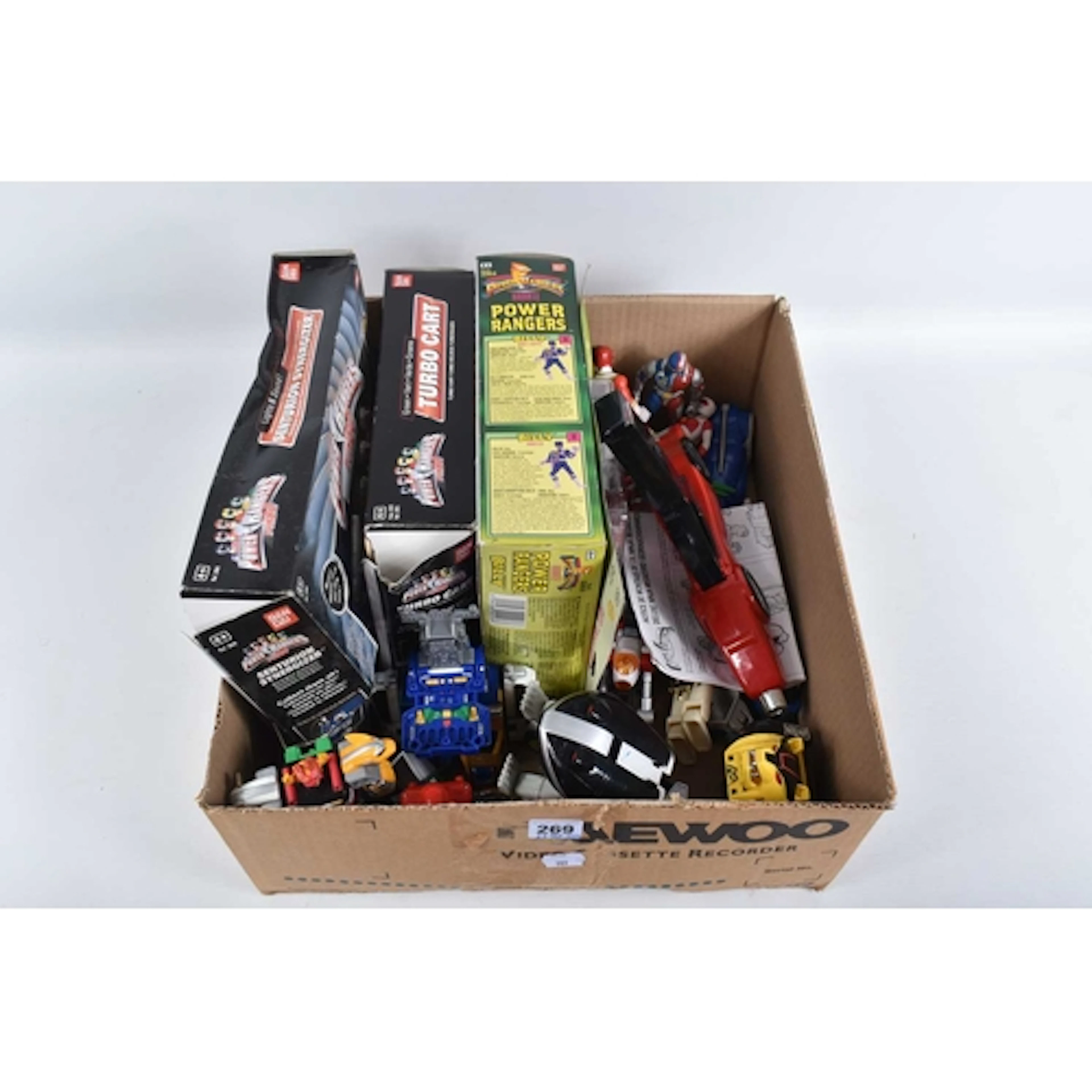 A SELECTION OF BANDAI BOXED AND LOOSE POWER RANGERS ASSORTED...