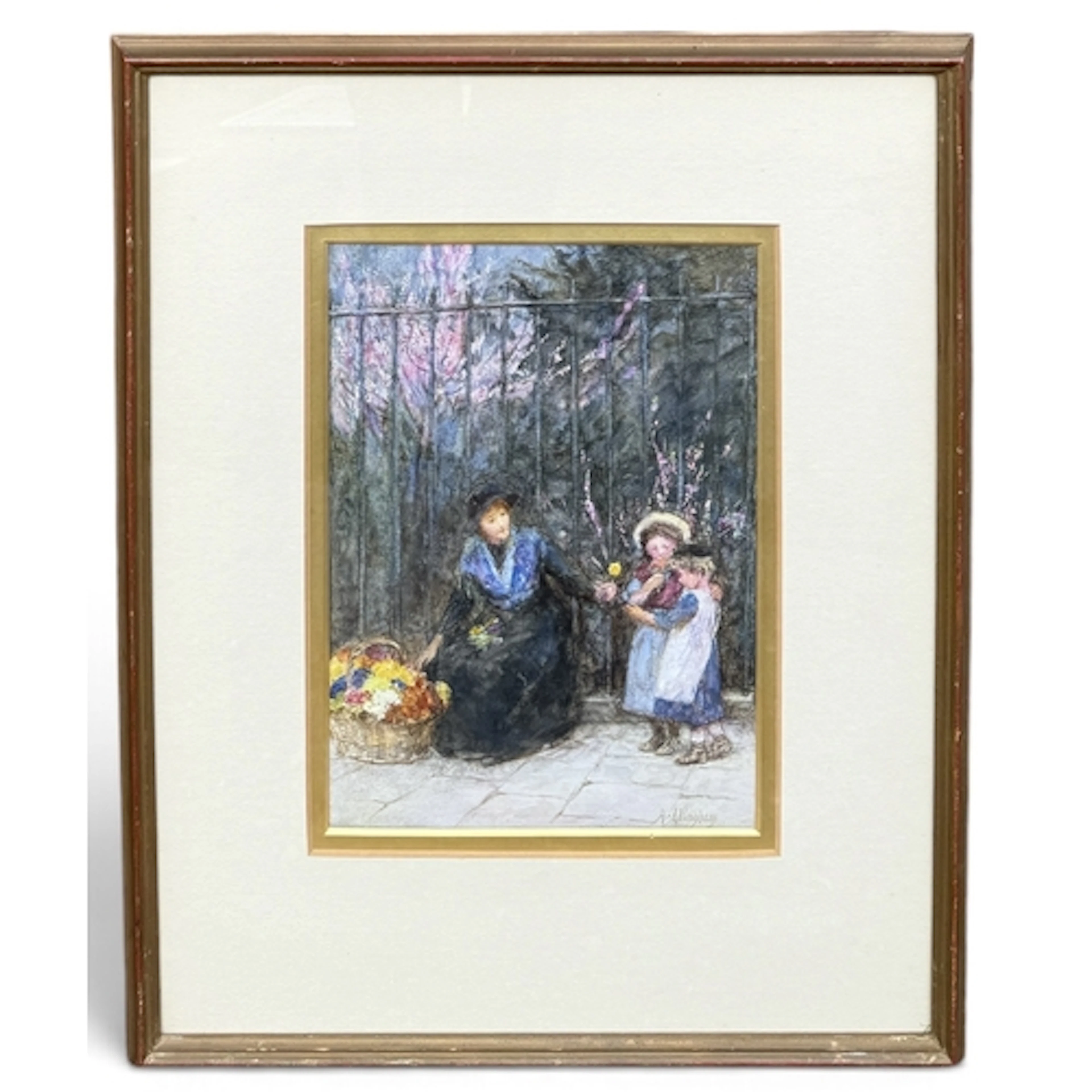 HELEN ALLINGHAM (BRITISH 1848-1926): THE FLOWER SELLER, SIGN...