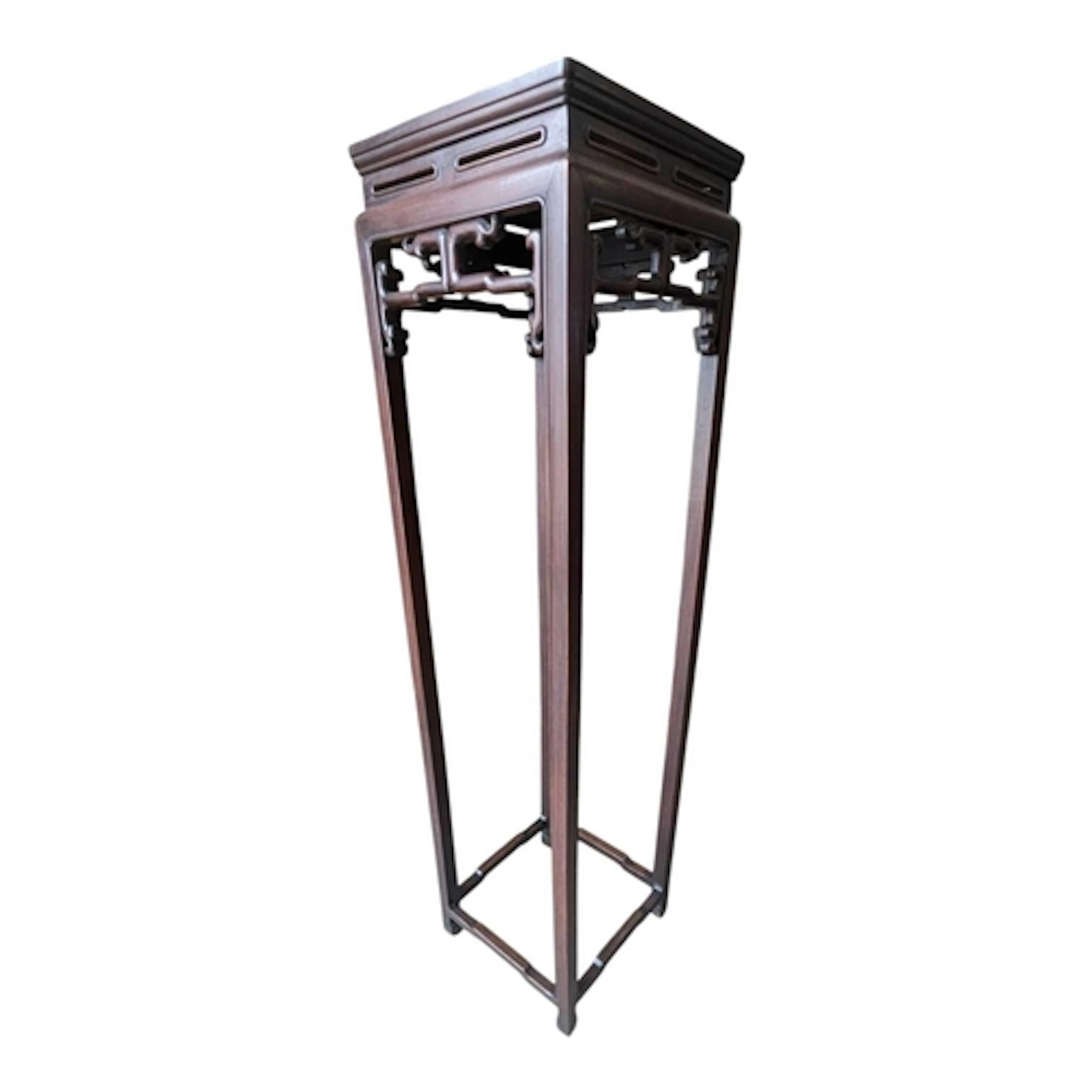 A vintage 20th century chinese hardood plant stand jardinièr...