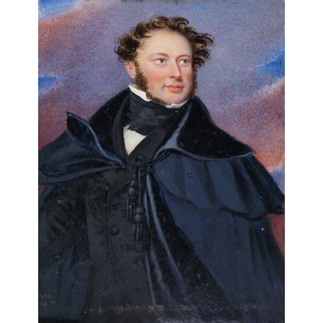 ENGLISH SCHOOL CIRCA 1830. Portrait miniature of a Gentleman...