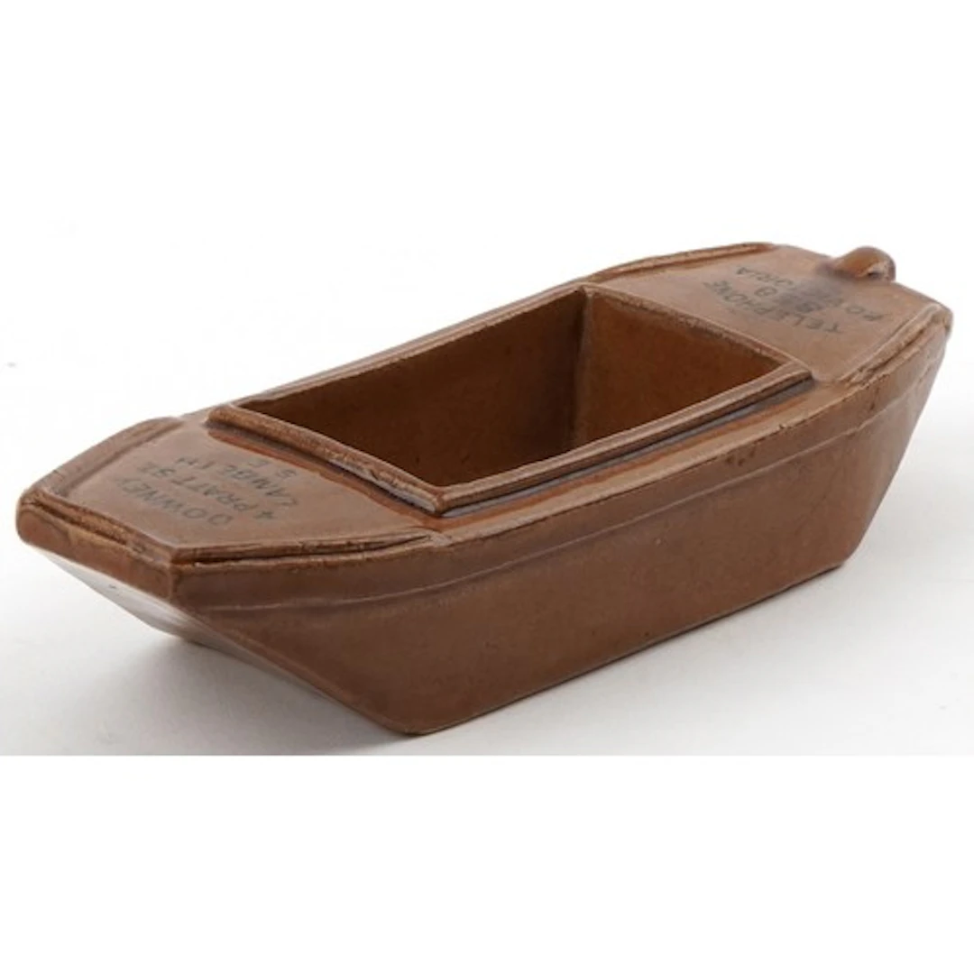 Doulton Lambeth stoneware advertising desk tidy in the form ...