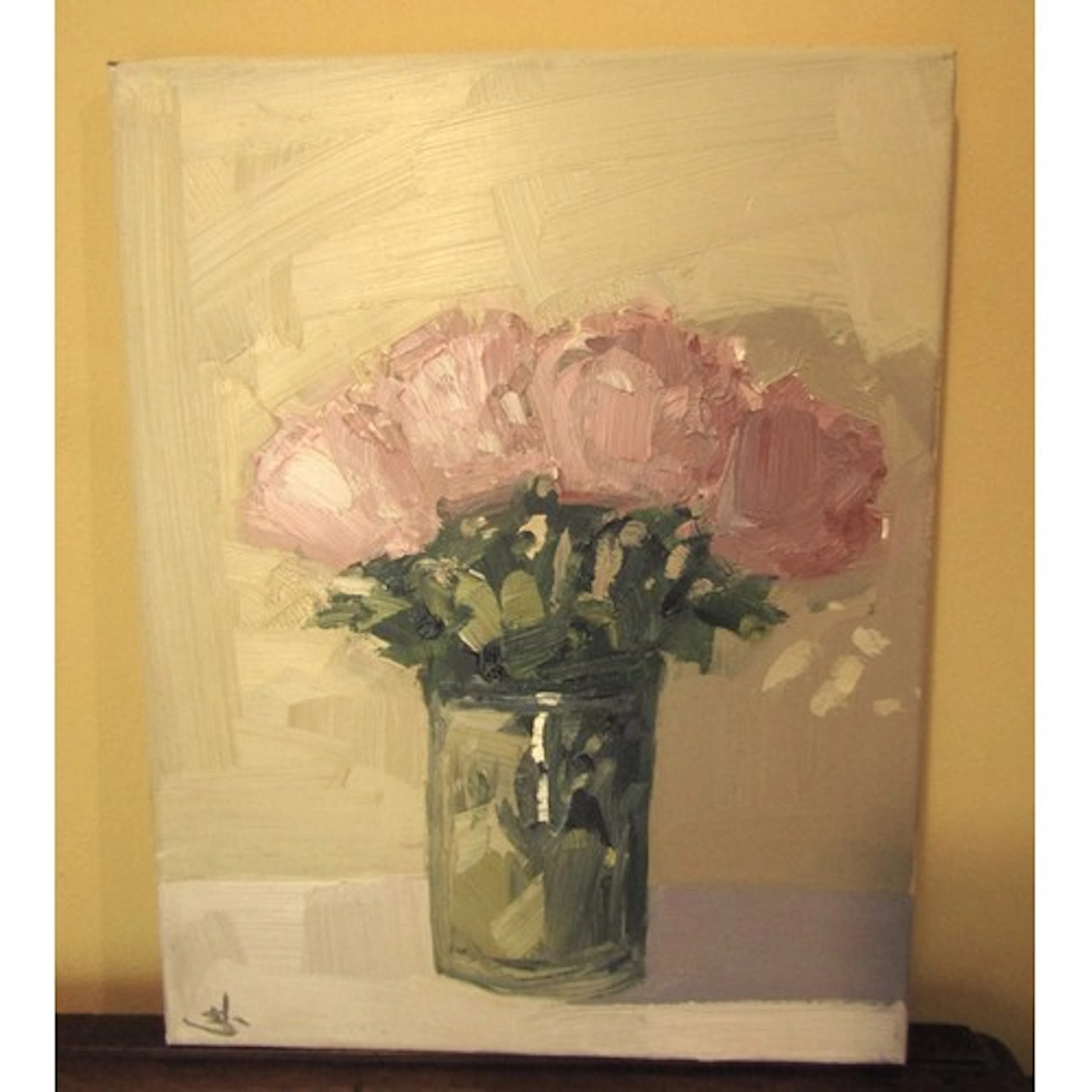 Vivial Mandelia Still Life Oil on Canvas Signed Approximatel...