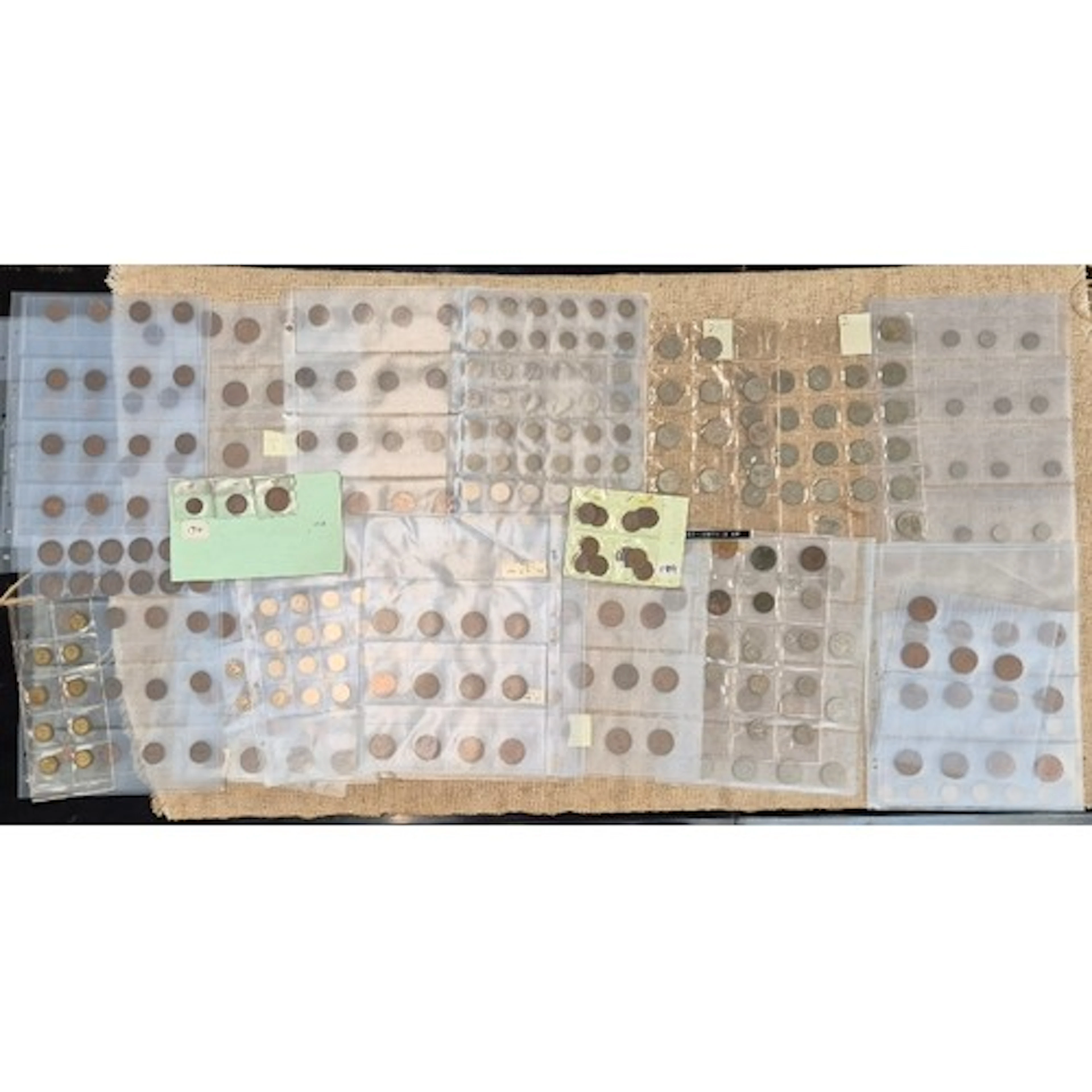 A box of assorted GB coins to include half crown, pennies, t...