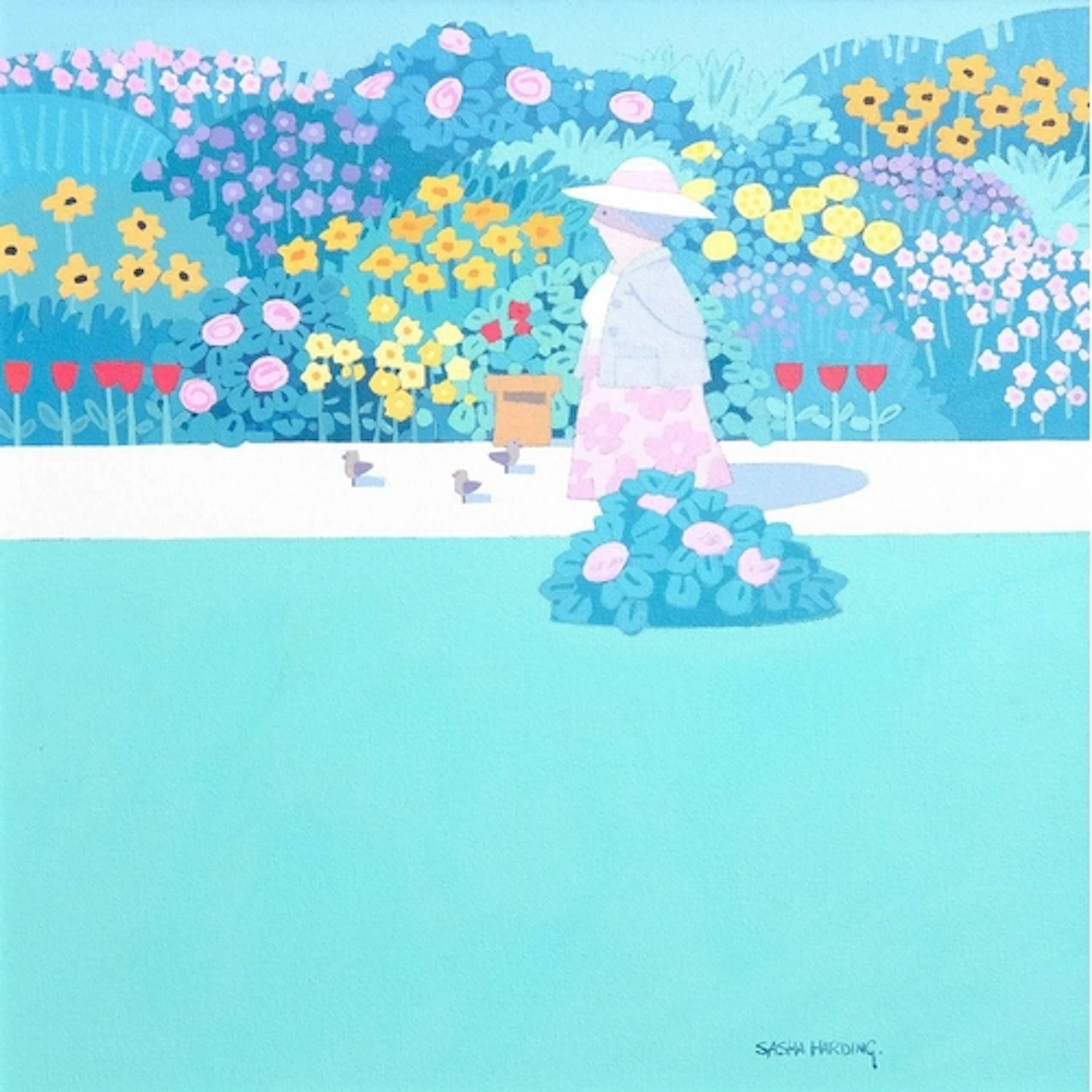 § Sasha HARDING (1949) Blooming Marvellous Acrylic on canvas...