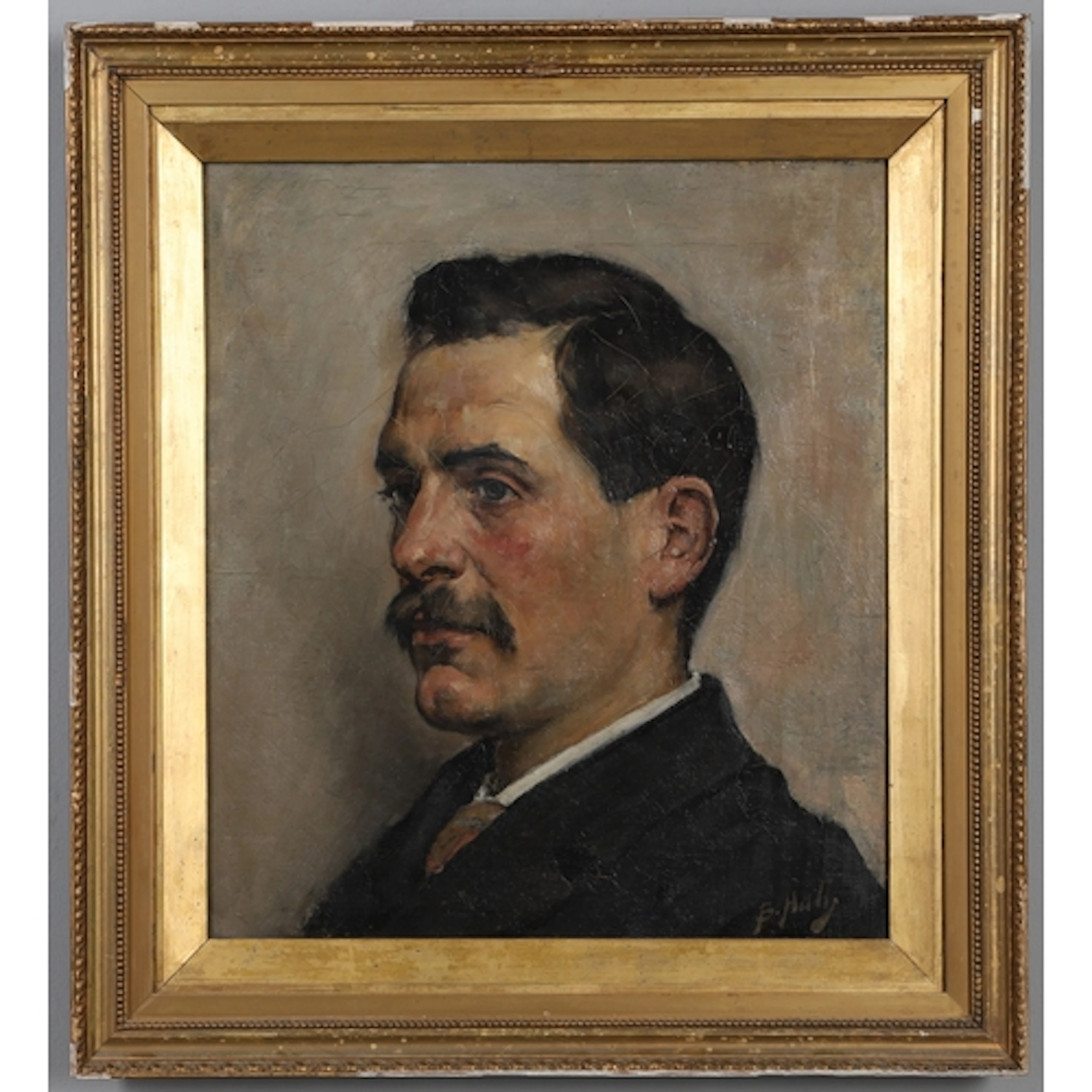 LINDSAY BERNARD HALL NEAC (1859-1935). PORTRAIT OF A GENTLEM...