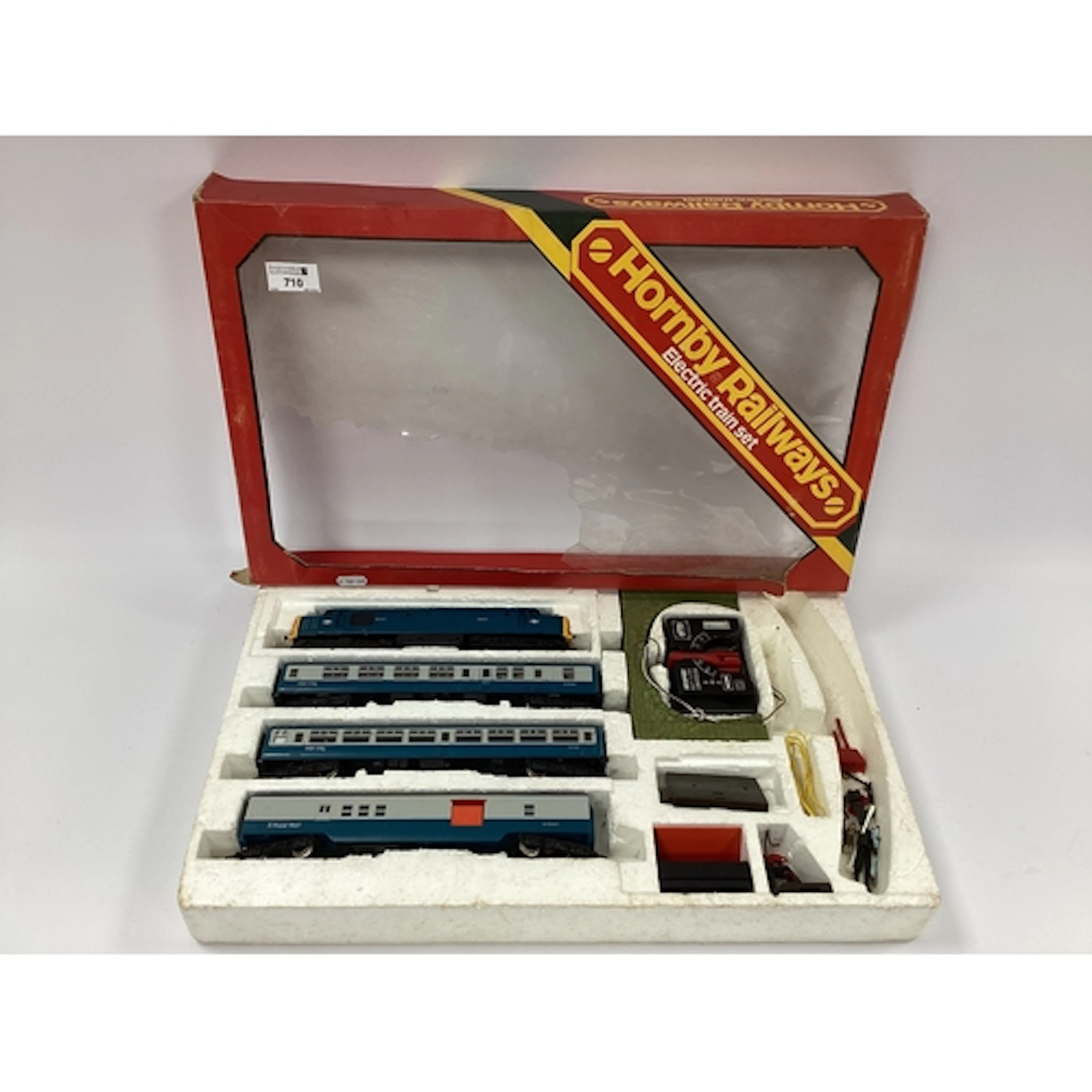 A Boxed Hornby 00 Gauge BR Blue Diesel Train Set, comprising...