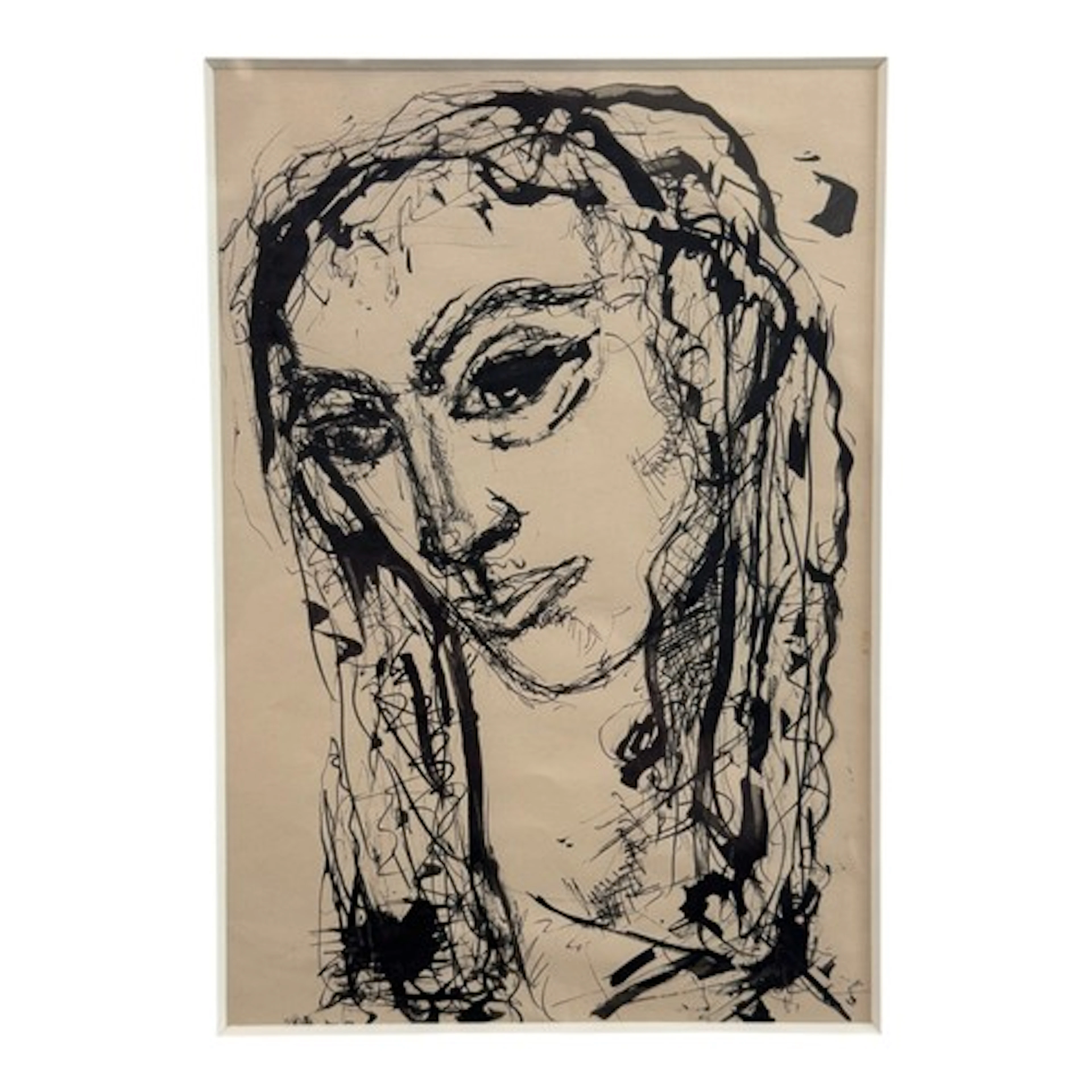 Ebrahim Alkazi (Saudi-Indian, 1925-2020) - Study of a head, ...