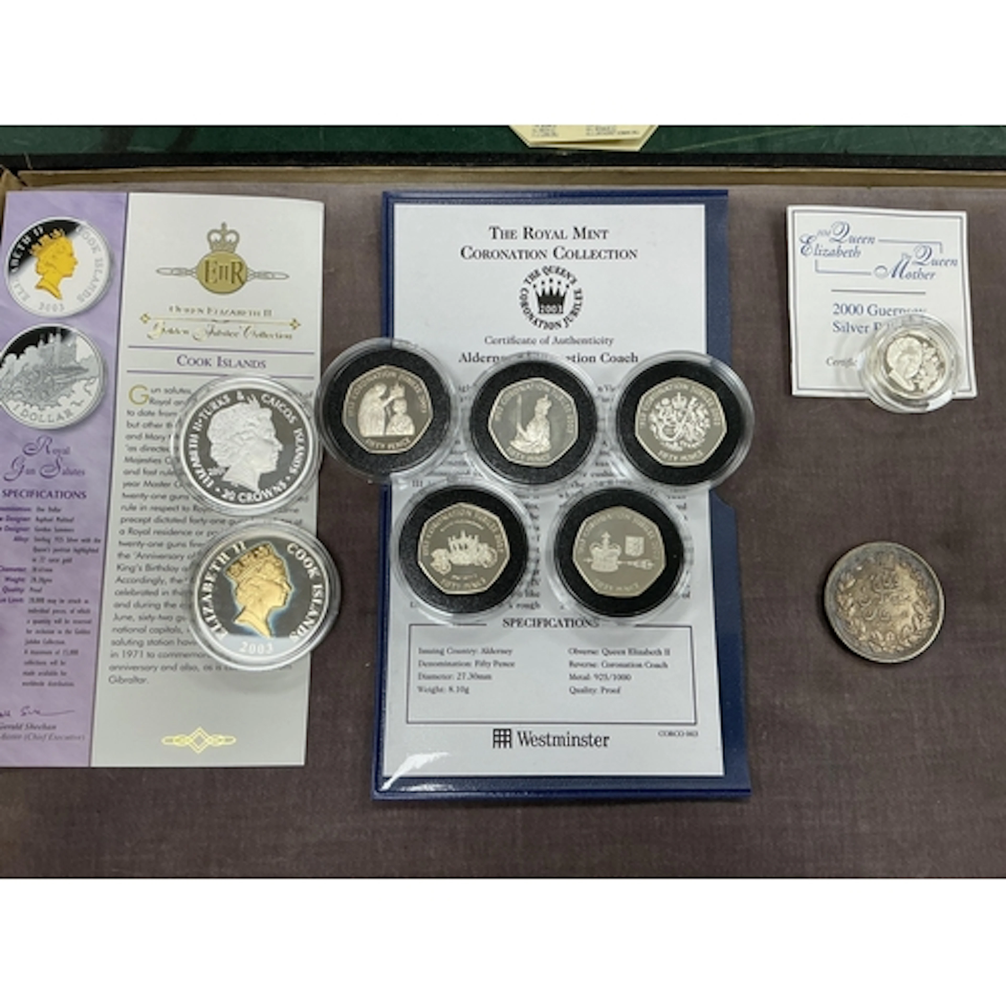 British dependencies, Europe and world coins, highlights inc...