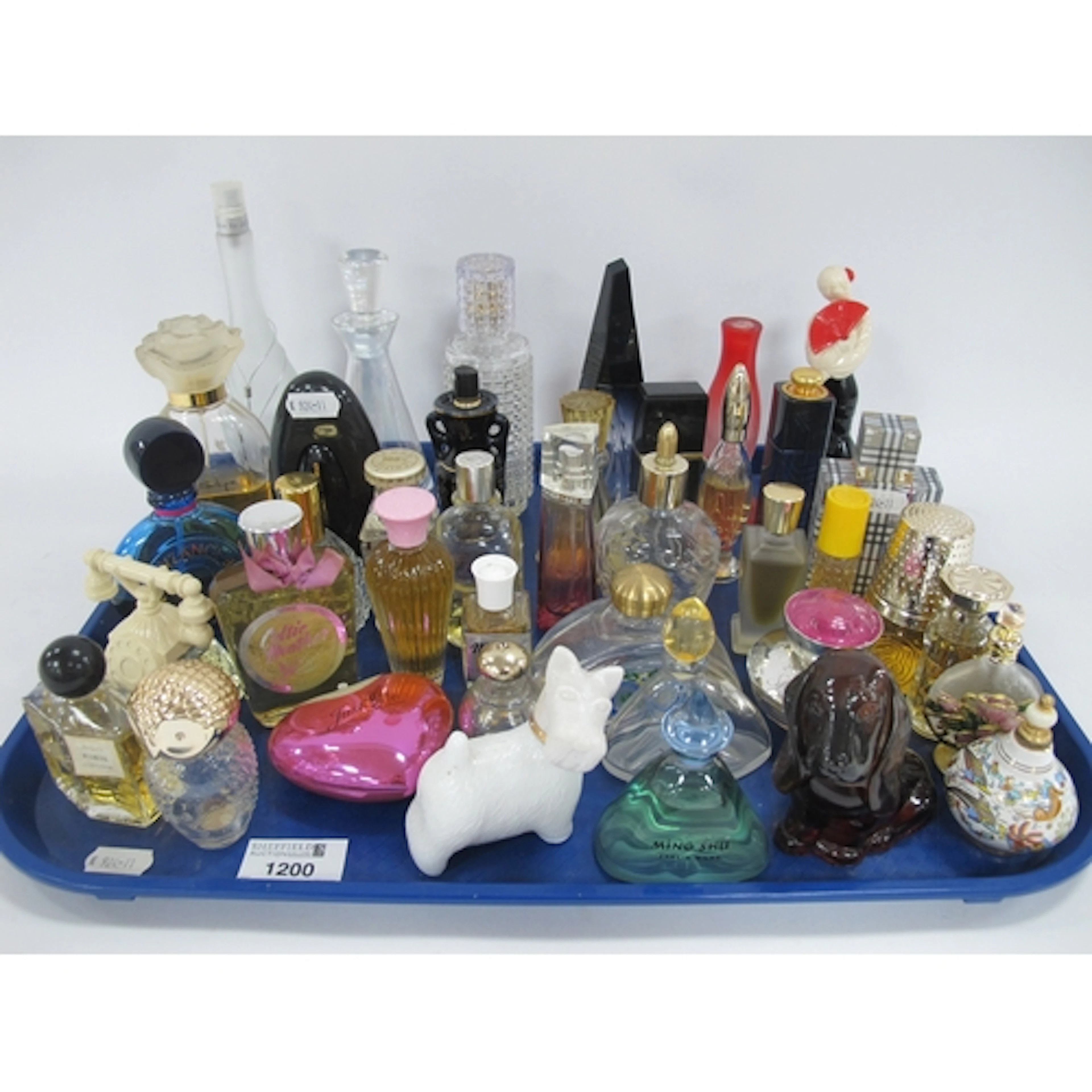 Quantity of vintage perfume bottles and samples, mixed popul...