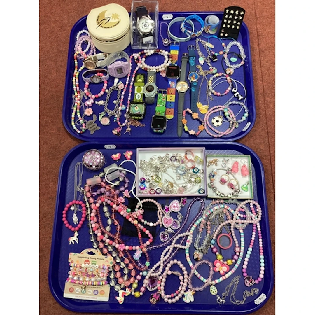 A Collection of Assorted Children's Novelty Jewellery and Wr...