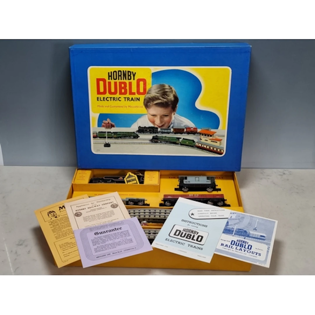 A boxed Hornby Dublo EDG18 2-6-4T Goods Set, later productio...
