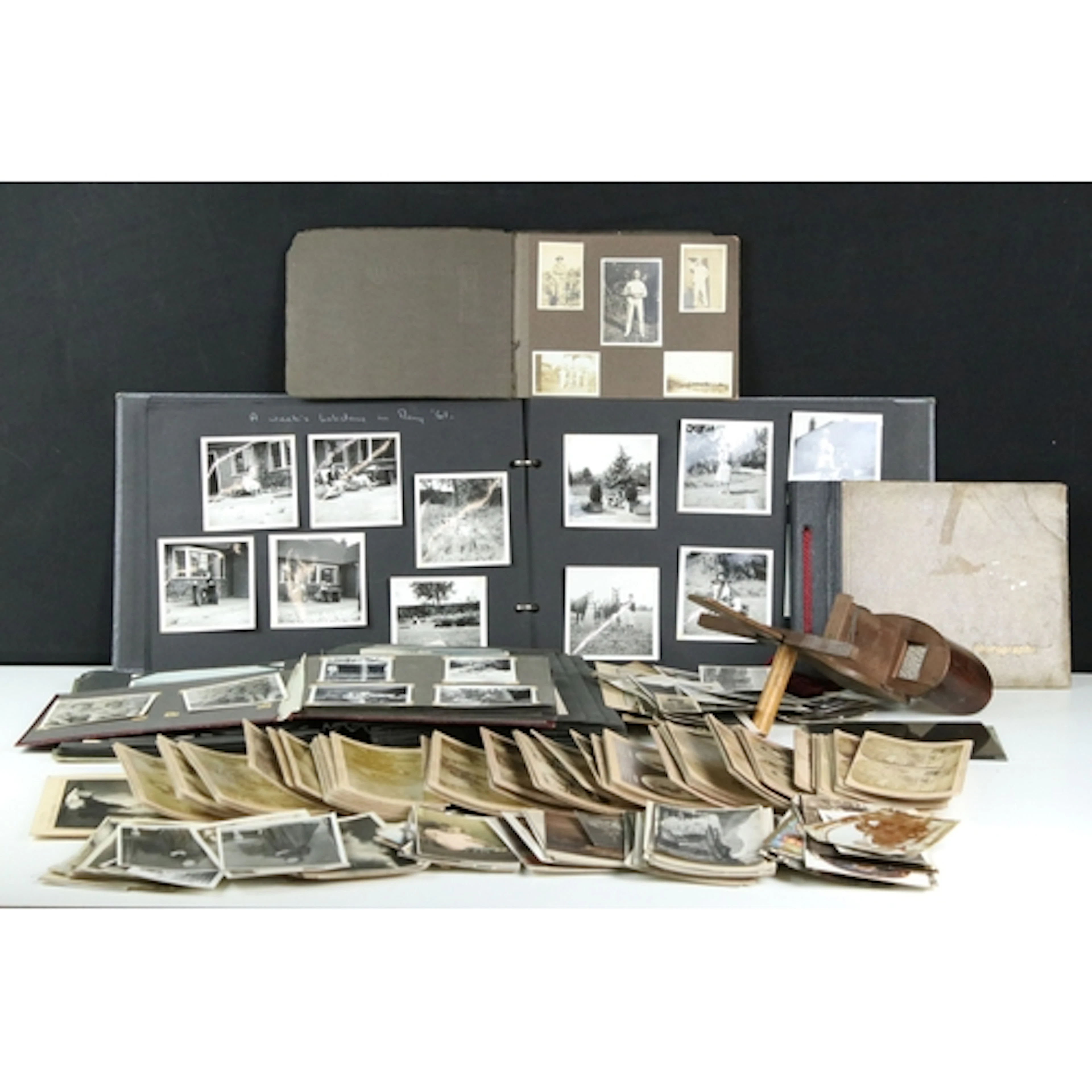 Collection of postcards and greeting cards, contained within...
