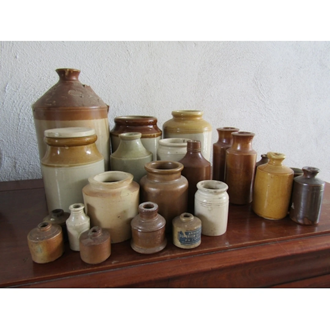 Collection of Various Antique Fired Earthenware Quantity as ...