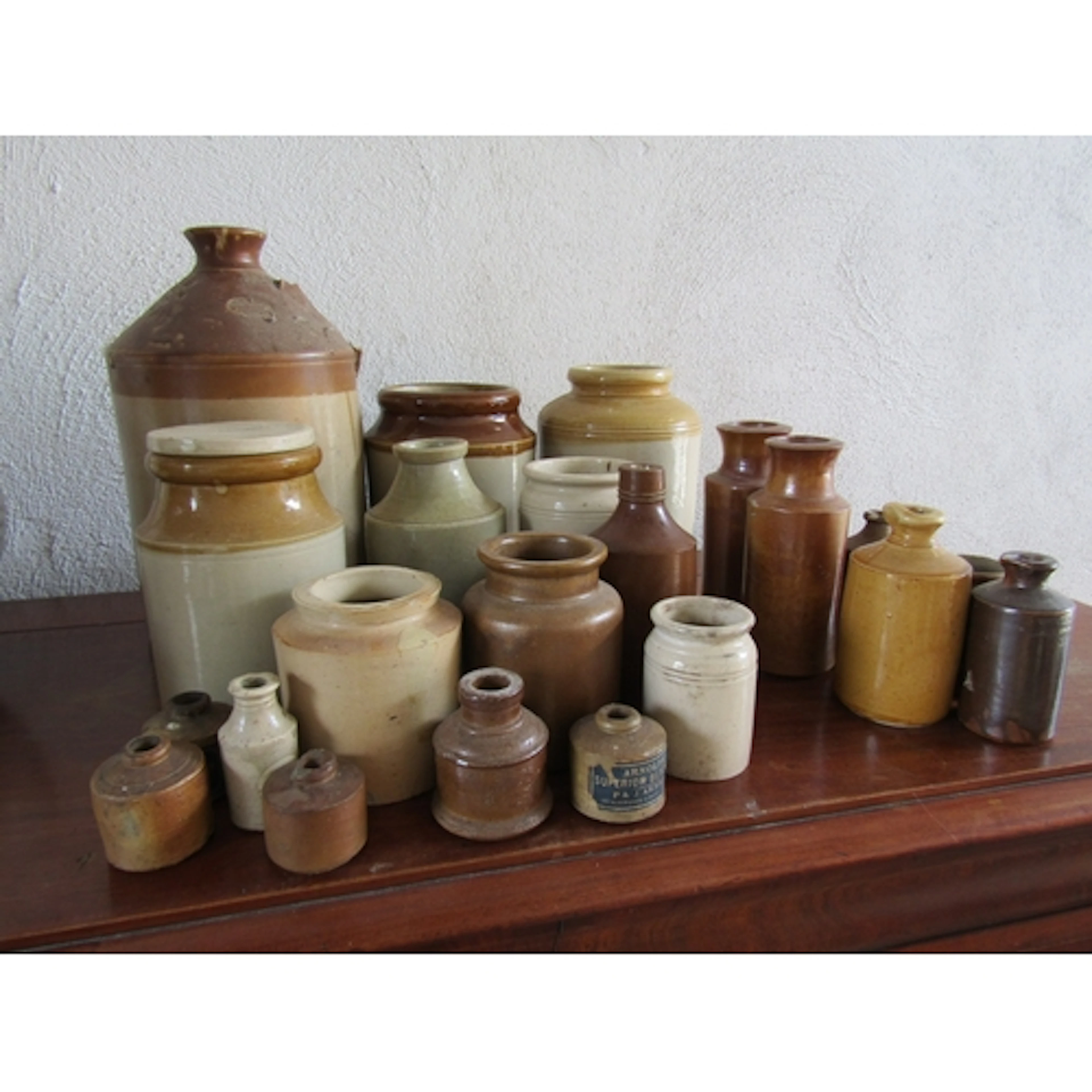 Collection of Various Antique Fired Earthenware Quantity as ...