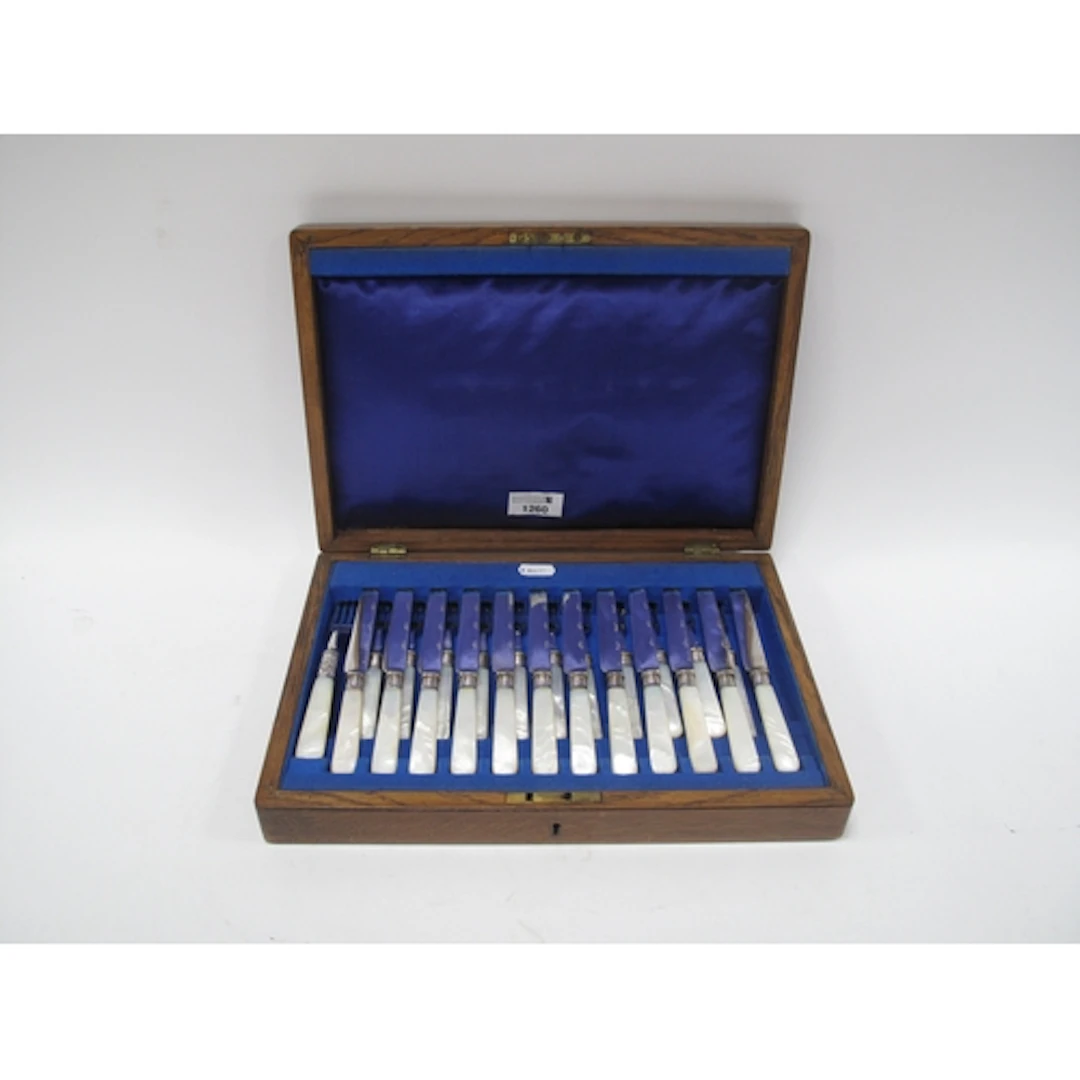 A Victorian and Later Composite Set of Silver-plated Dessert...