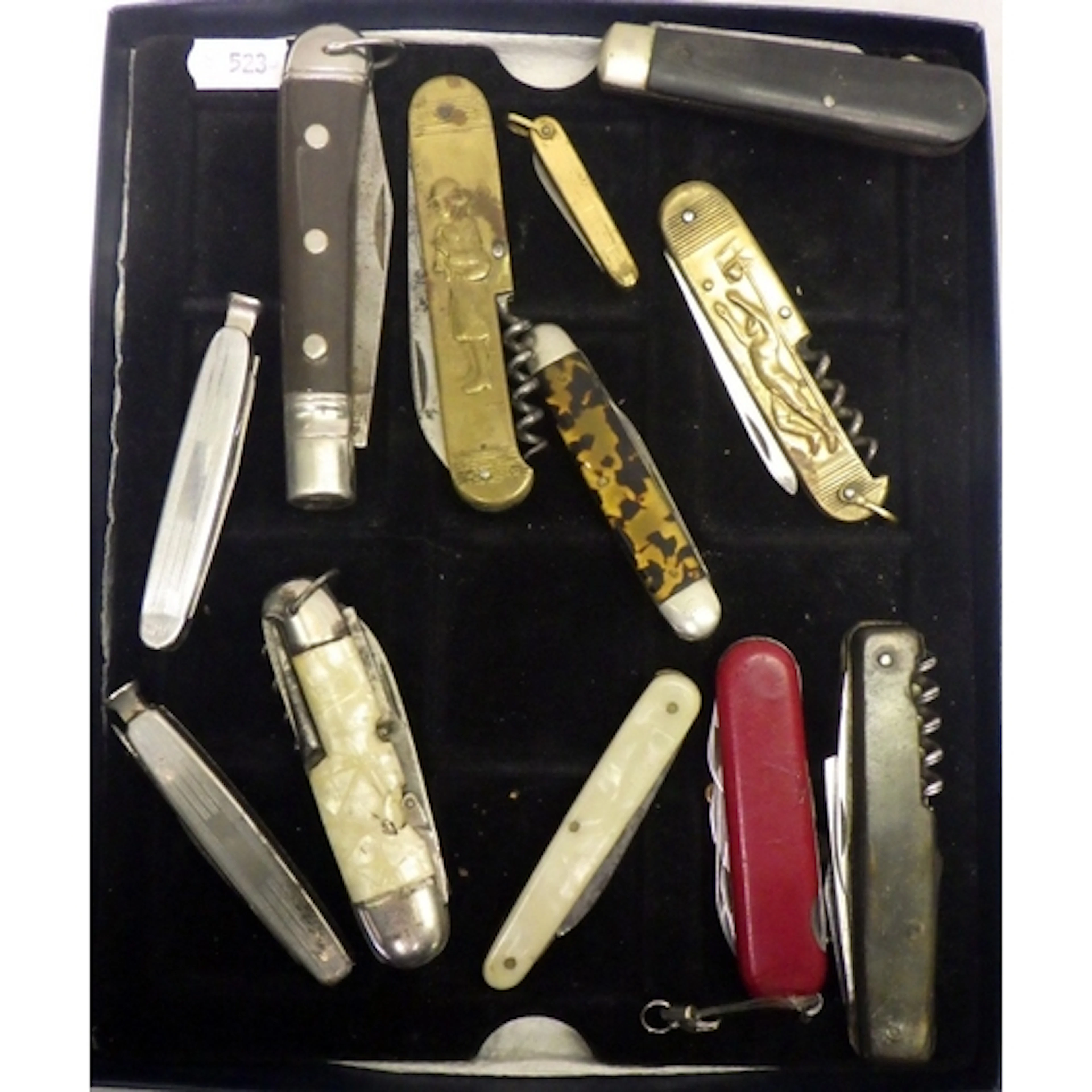 A group of misc pen knives