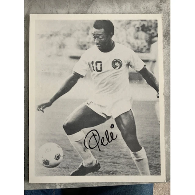 Pele + Brazil Signed Football Pictures: Very large mounted d...
