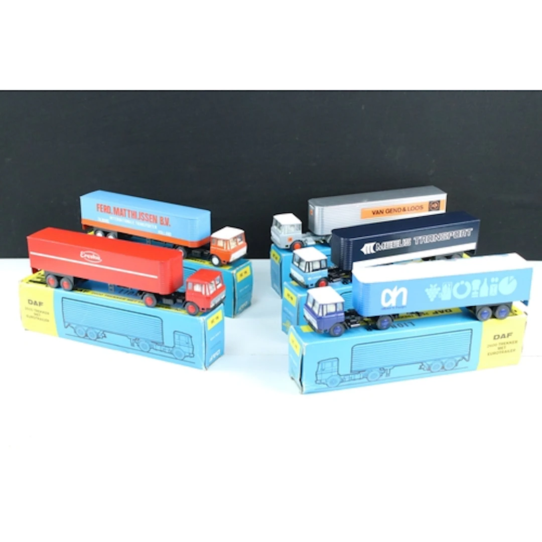 Five boxed Lion Car Nr 36 diecast haulage models to include ...
