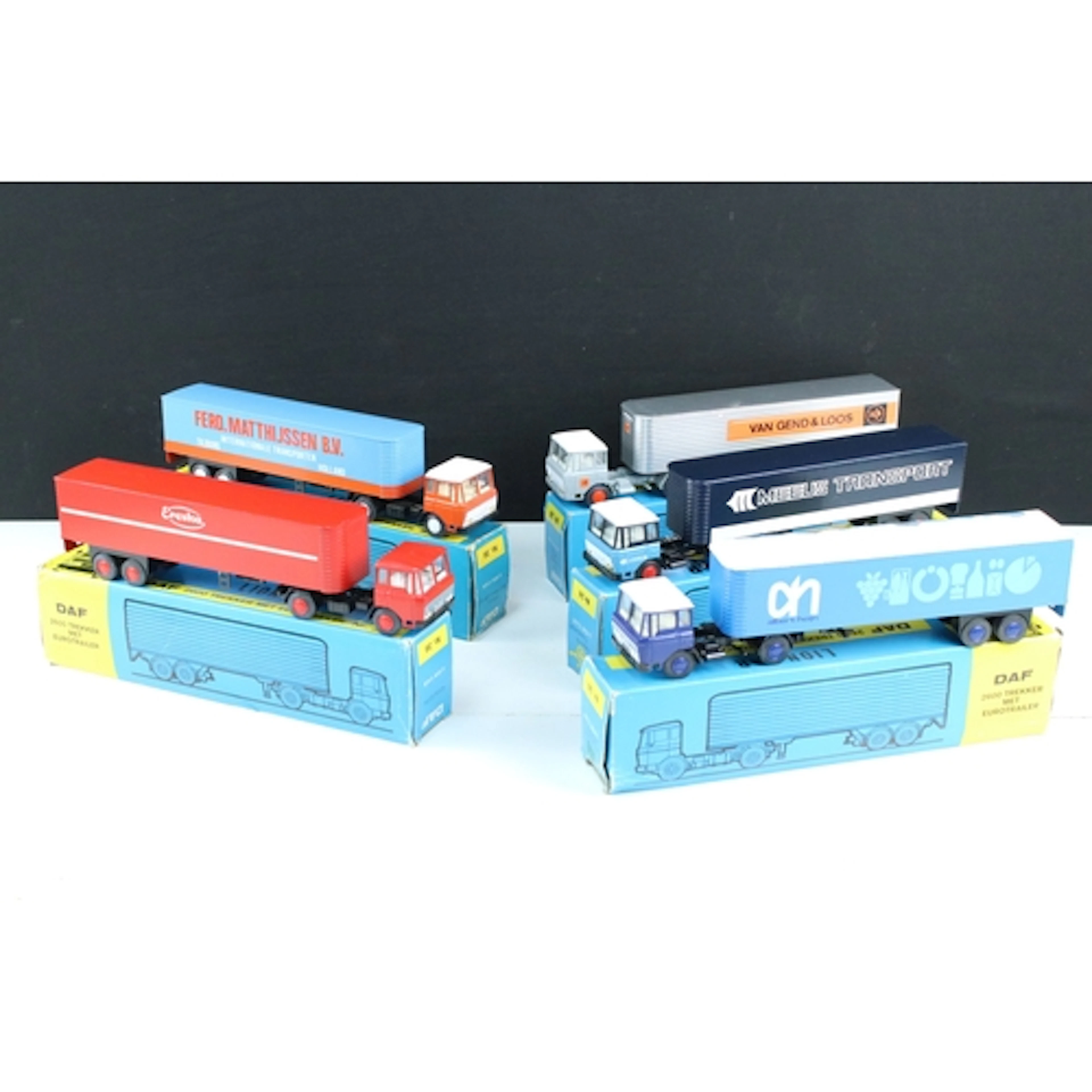 Five boxed Lion Car Nr 36 diecast haulage models to include ...