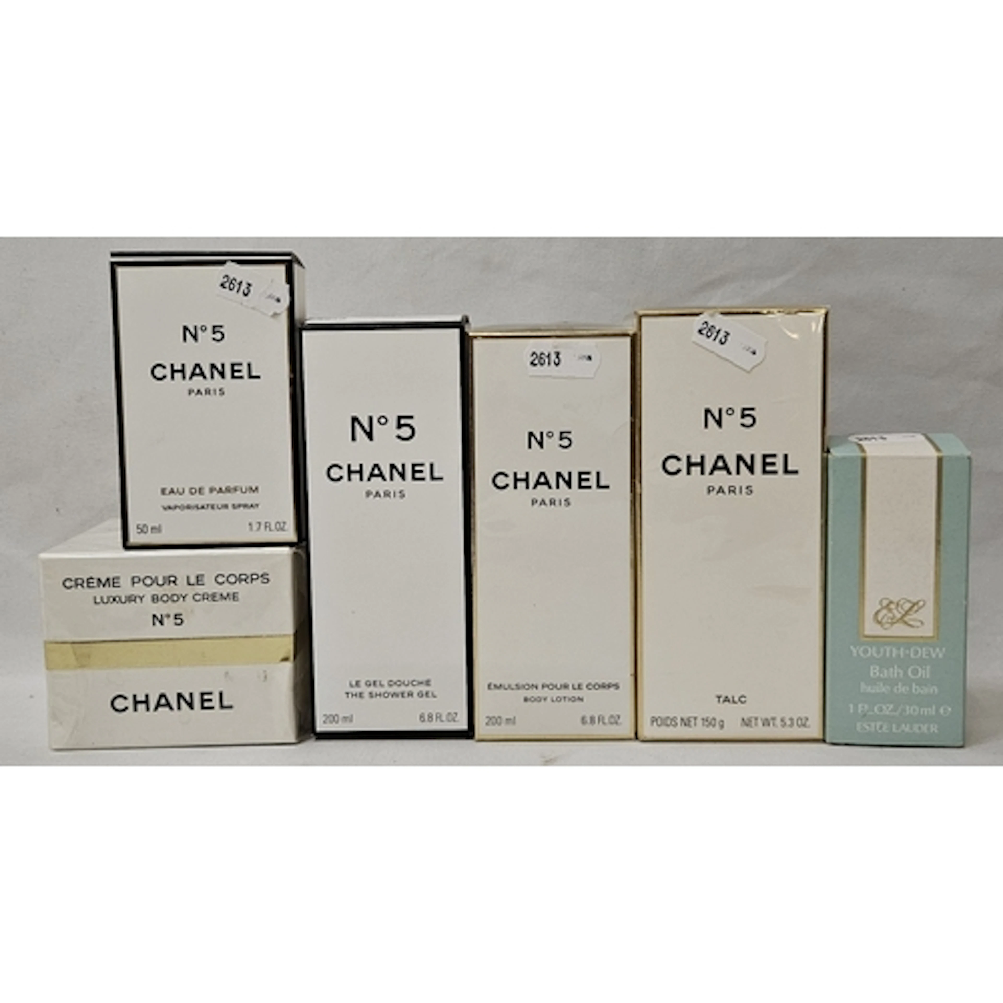 Chanel No. 5 Talc 150g sealed as new, empty Chanel No. 5 Eau...