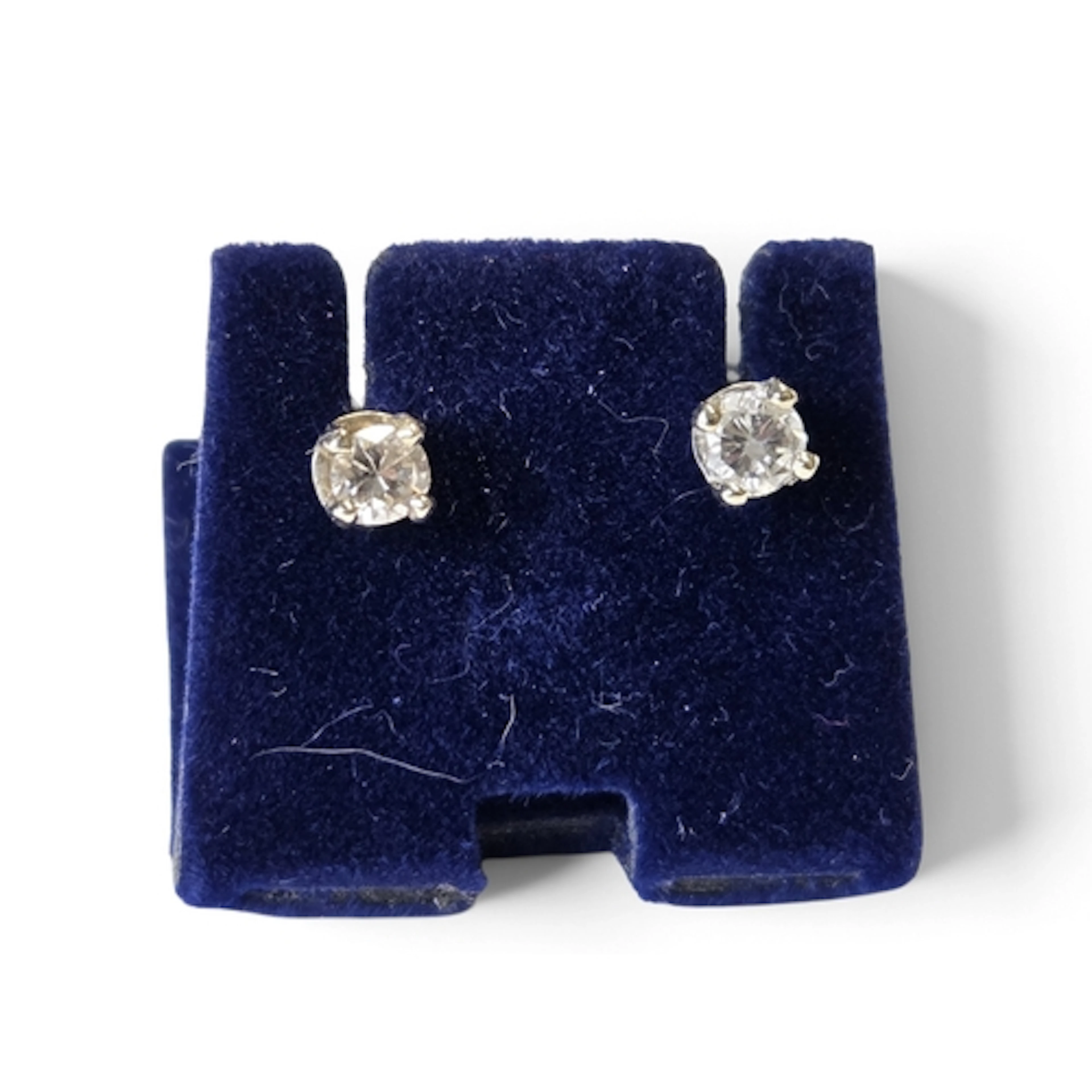 A lovely pair of Gold and Diamond stud Earrings.