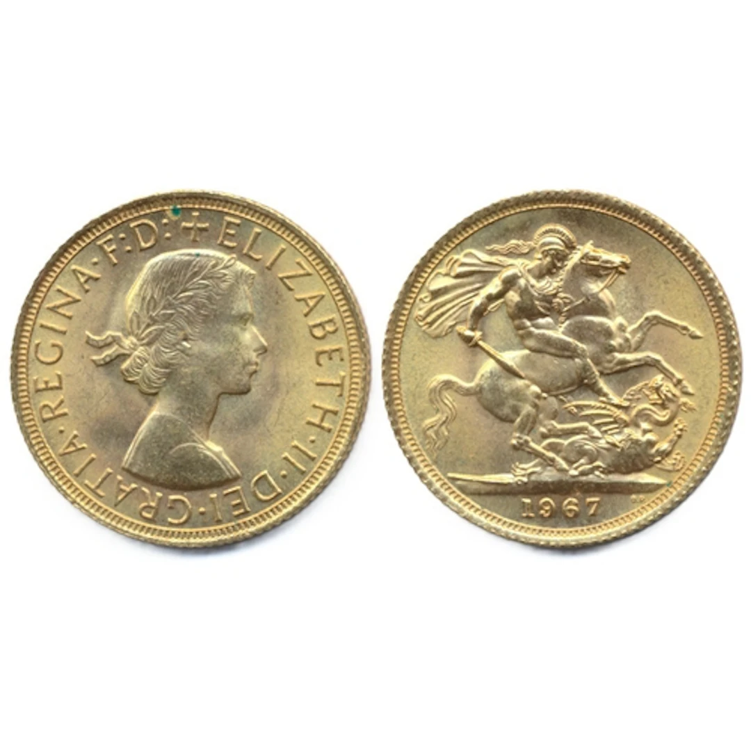 Investment Gold Lot - Documents Required. 1967 sovereign ext...