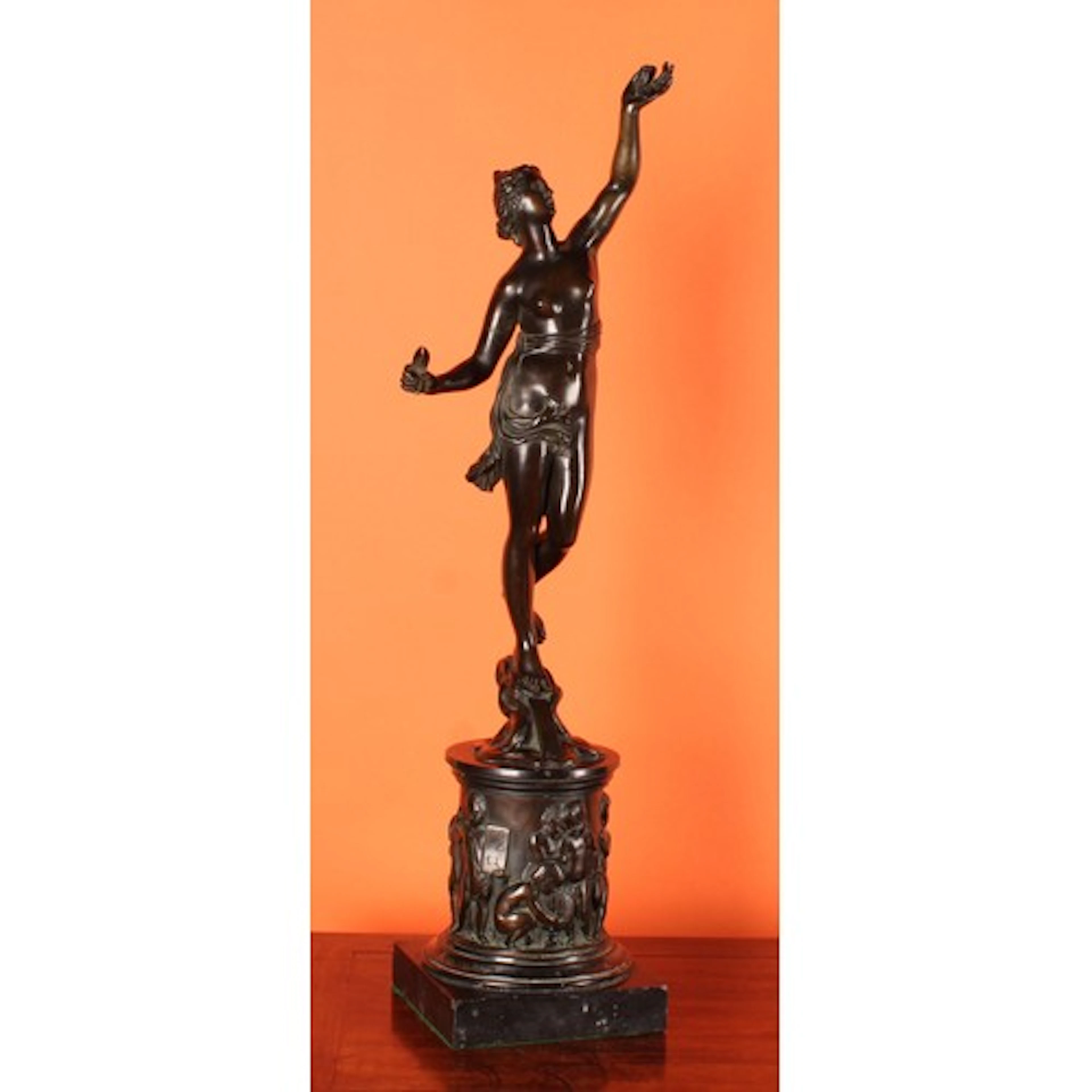 After Giambologna (19th century), a dark patinated bronze, F...