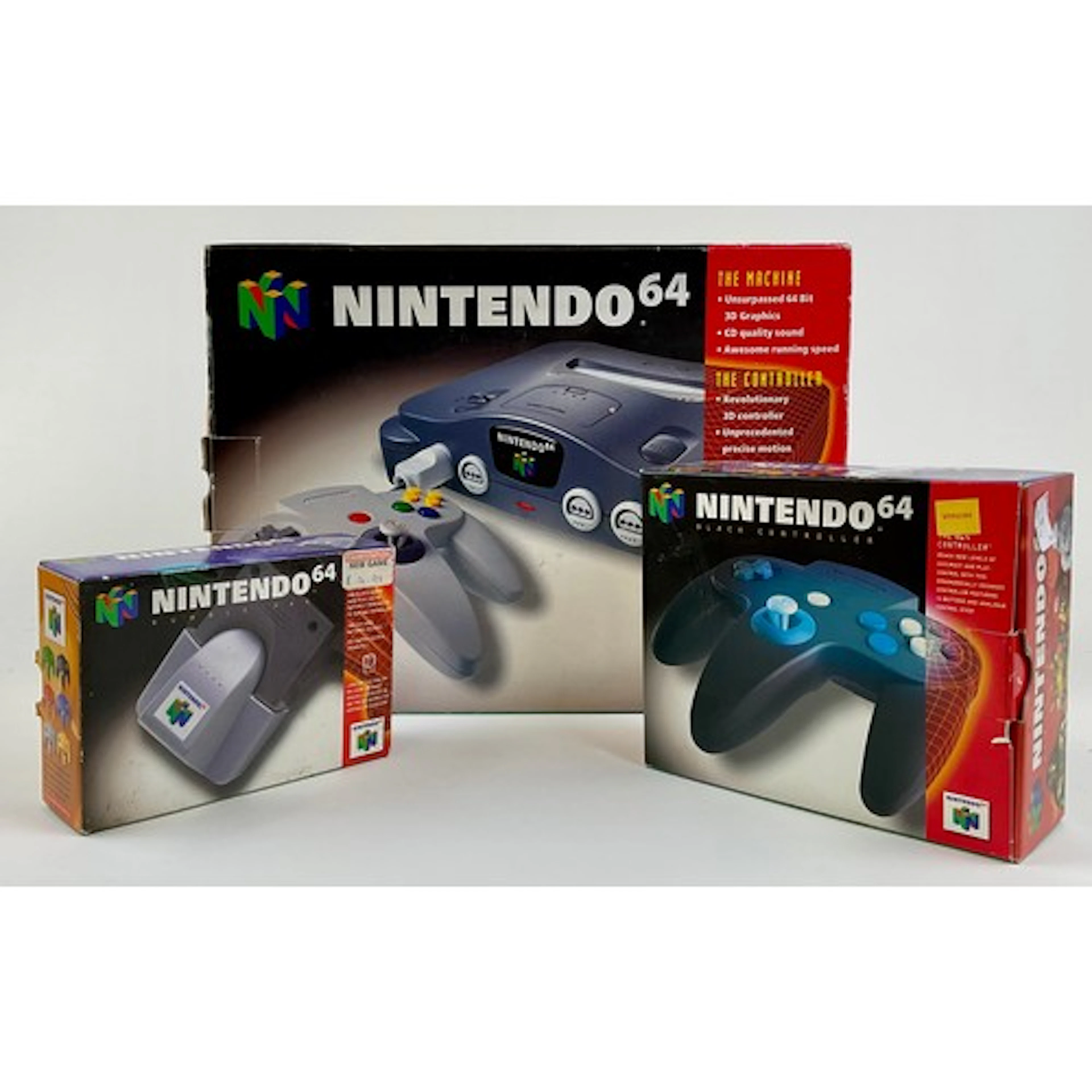 Electronic Gaming - A Nintendo 64 games console together wit...
