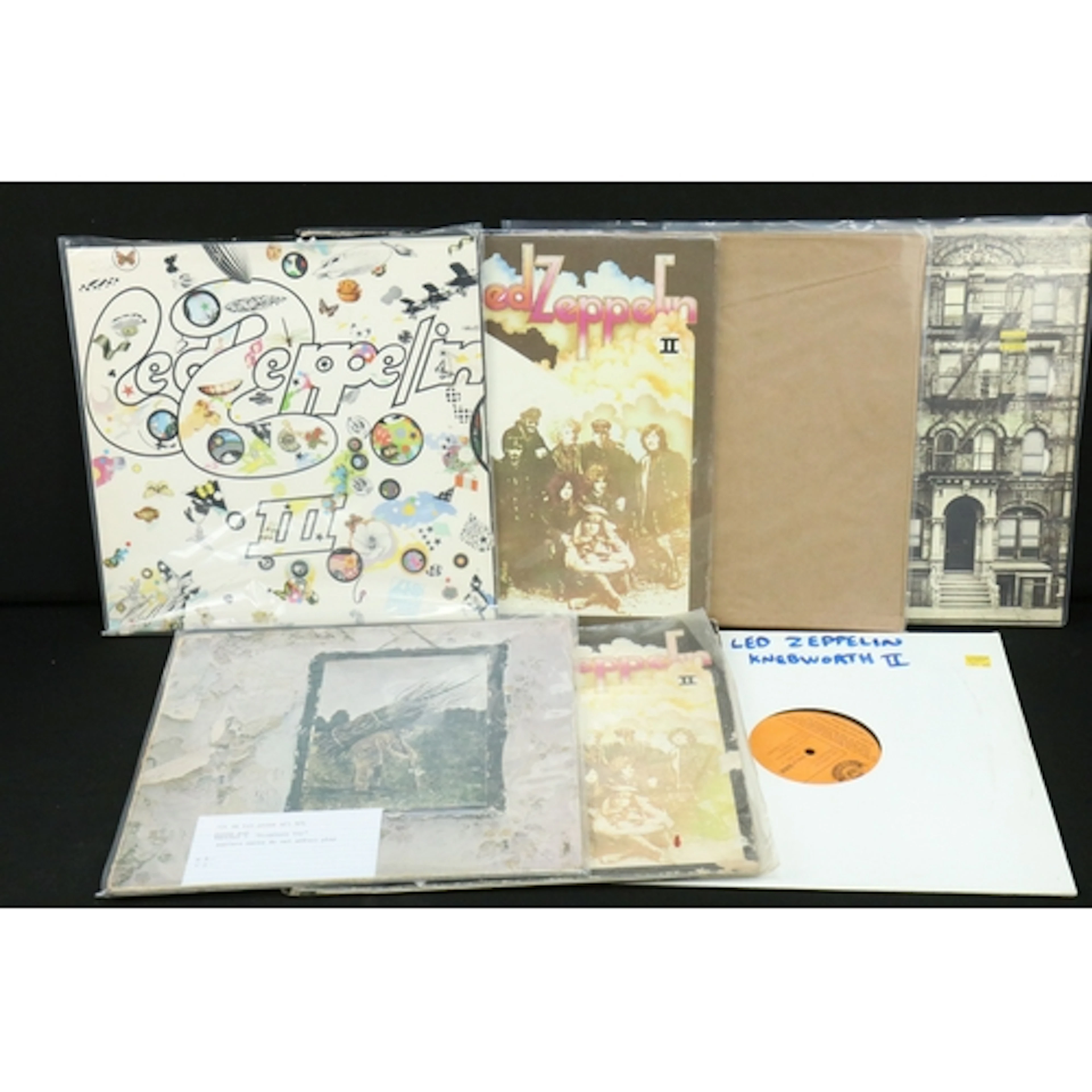 Vinyl - 7 Led Zeppelin LPs to include III (working wheel), I...