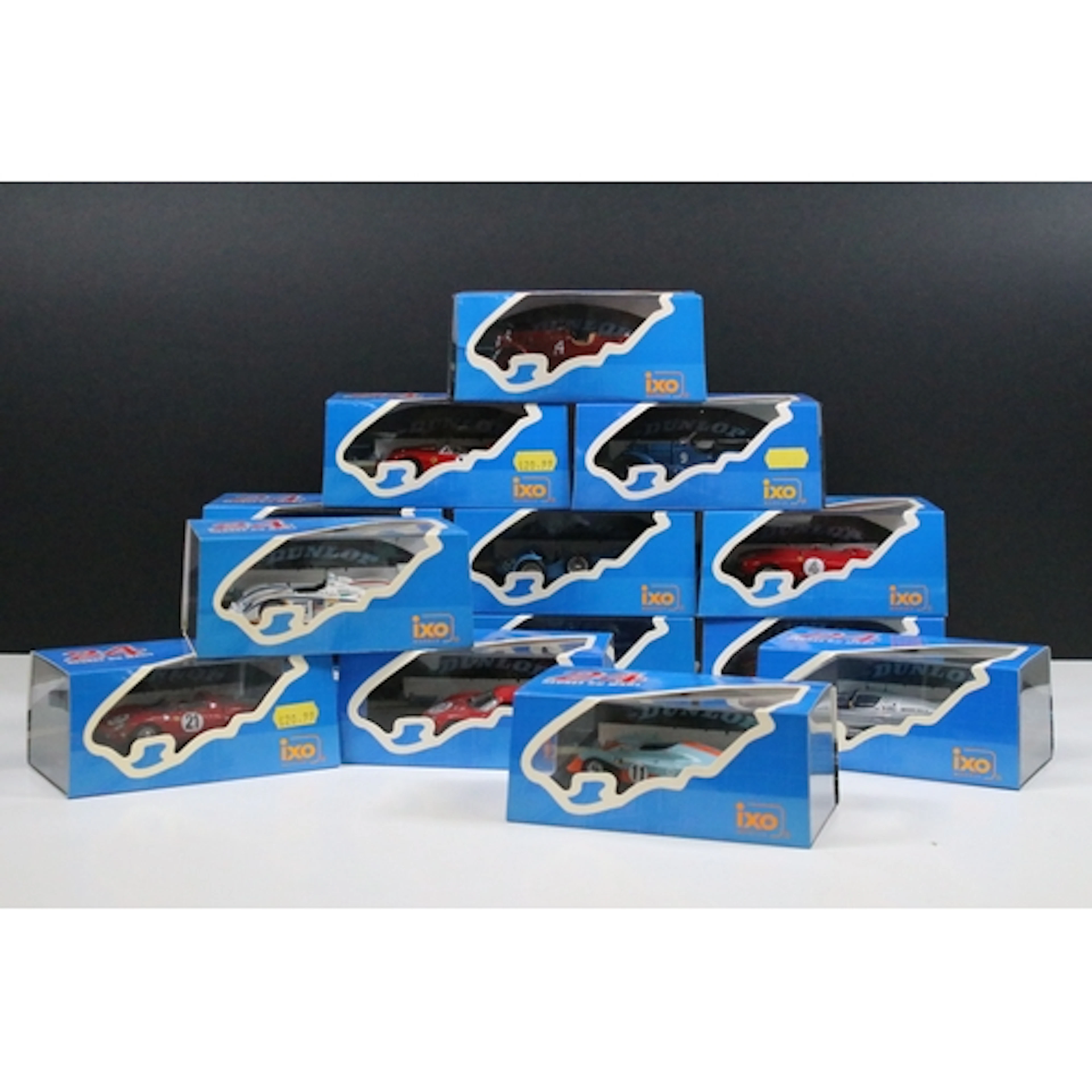 14 Boxed / cased Ixo Models 24 Heures Du Mans diecast models...