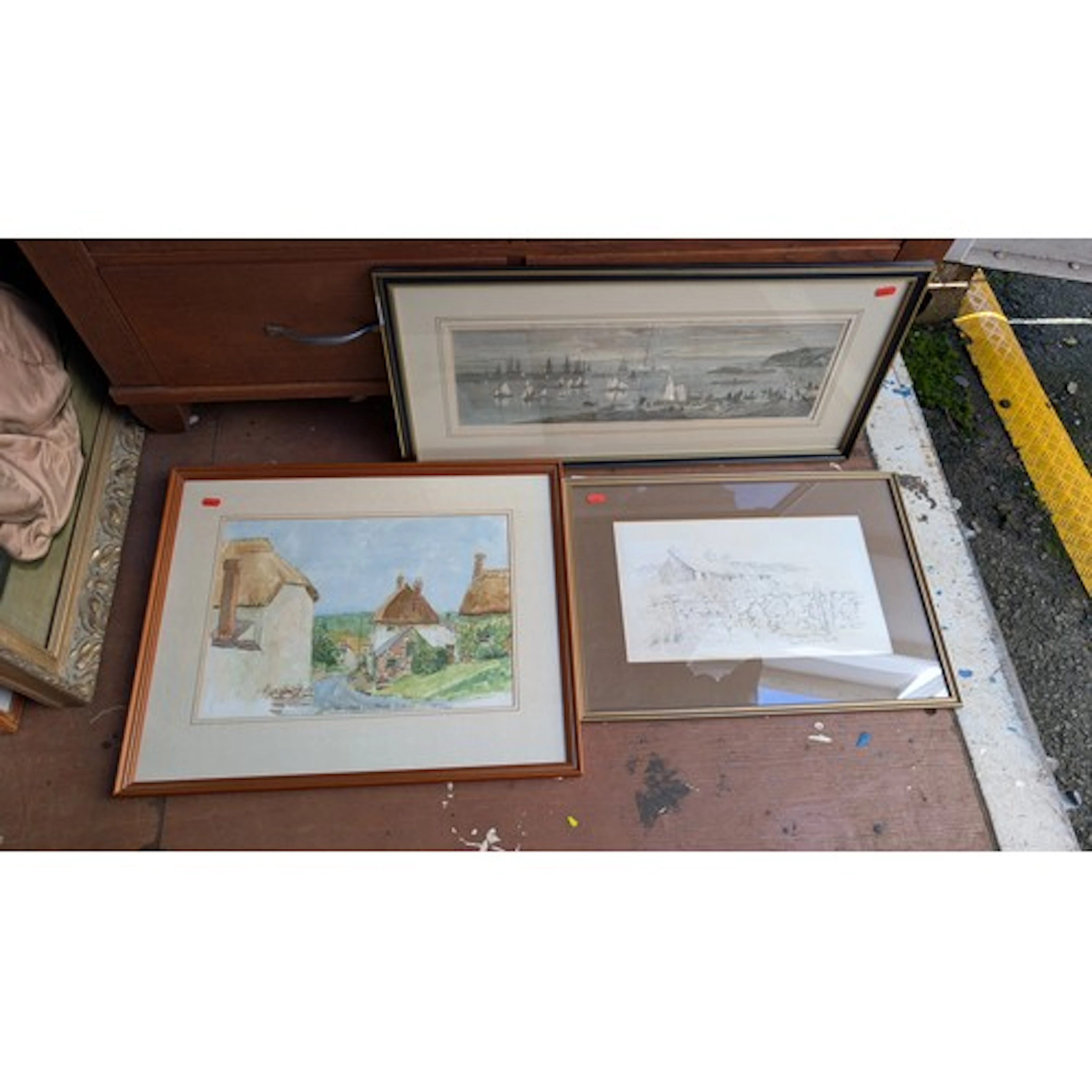 1 x Engraving of 'A visit of the Prince & Princess of Wa...