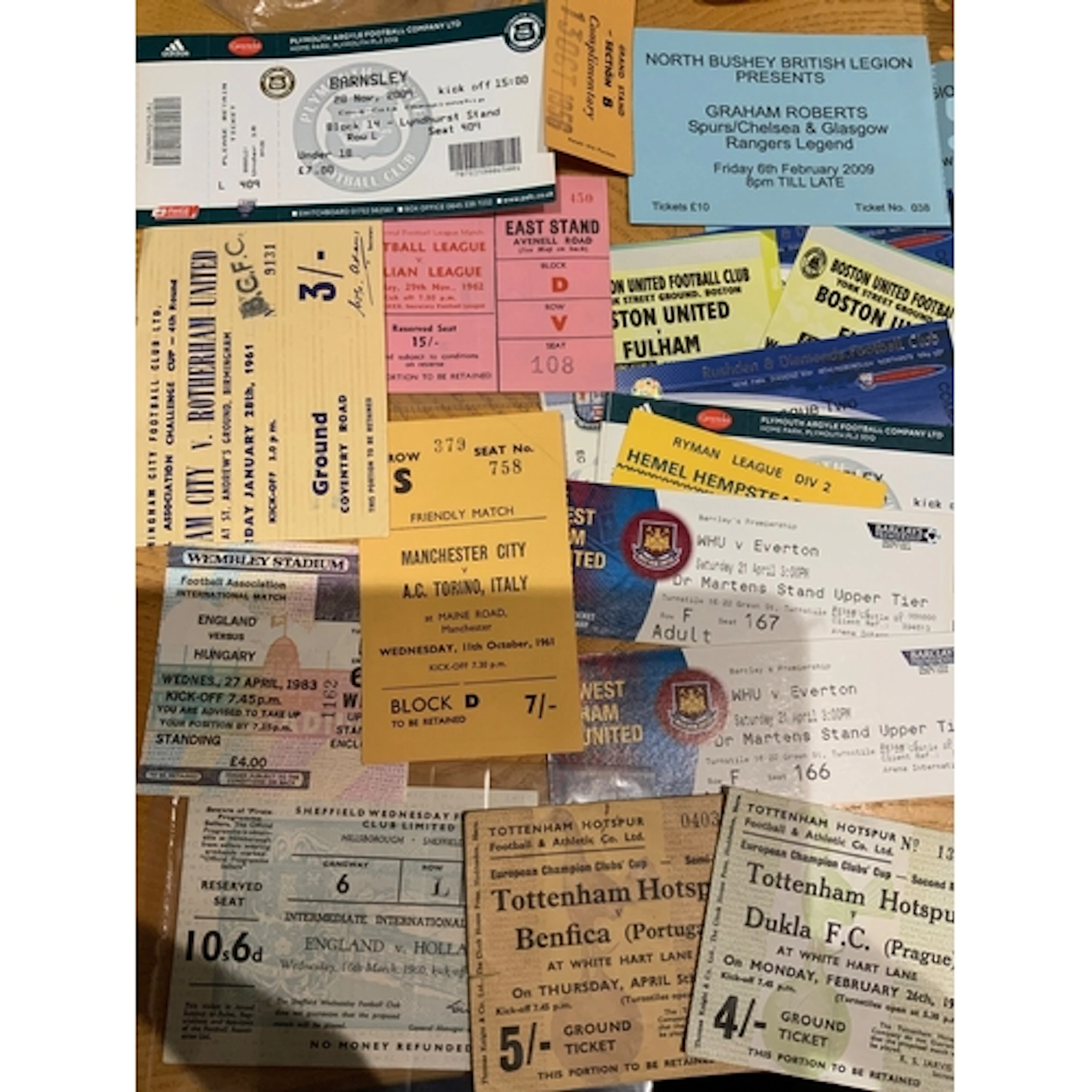Football Ticket Collection: 60/61 Birmingham v Rotherham FA ...