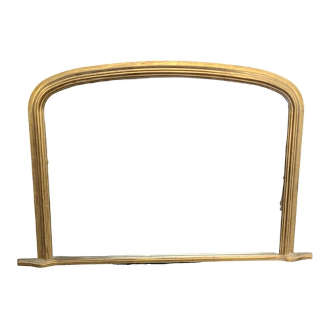A large 19th century revival overmantel wall mirror. Of arch...