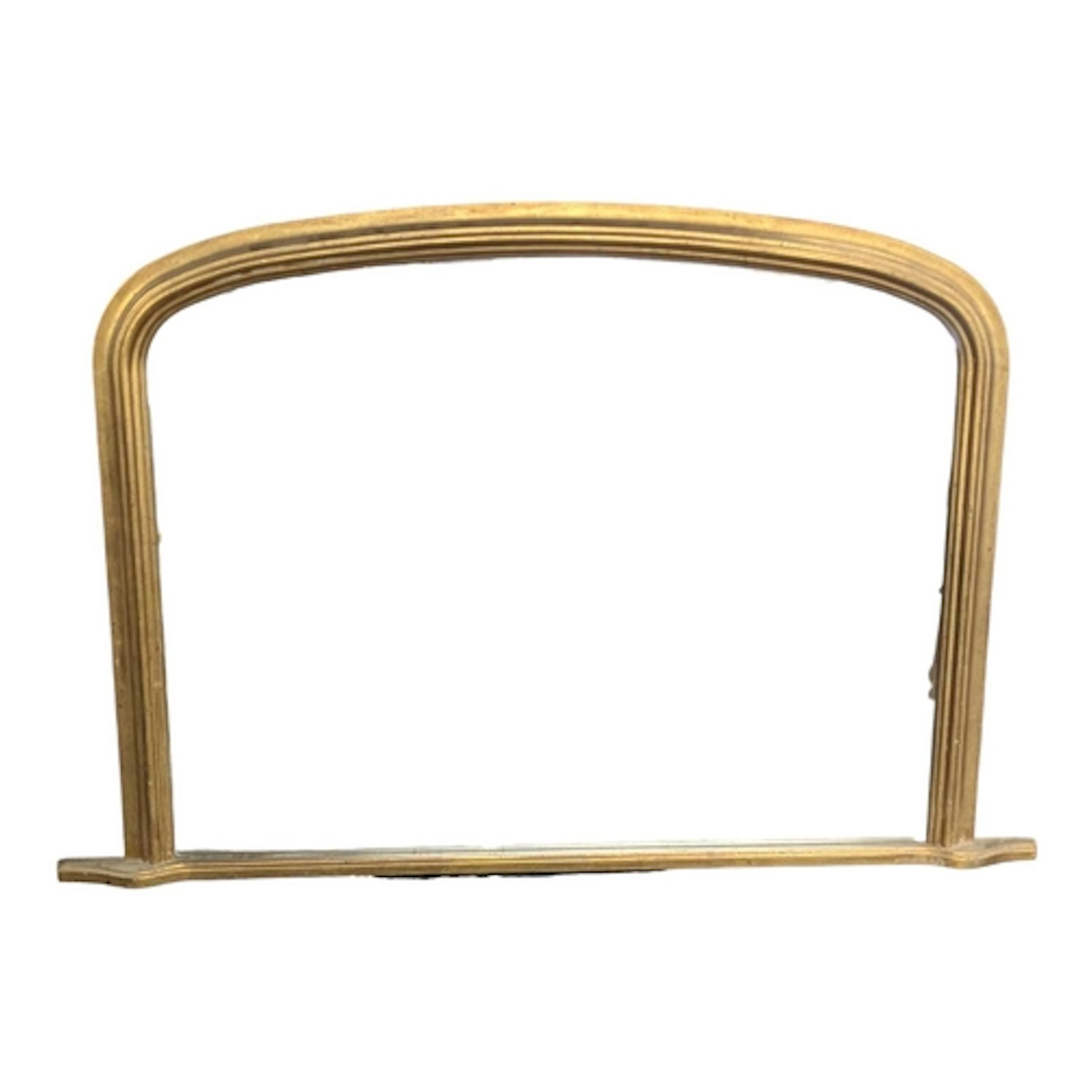 A large 19th century revival overmantel wall mirror. Of arch...