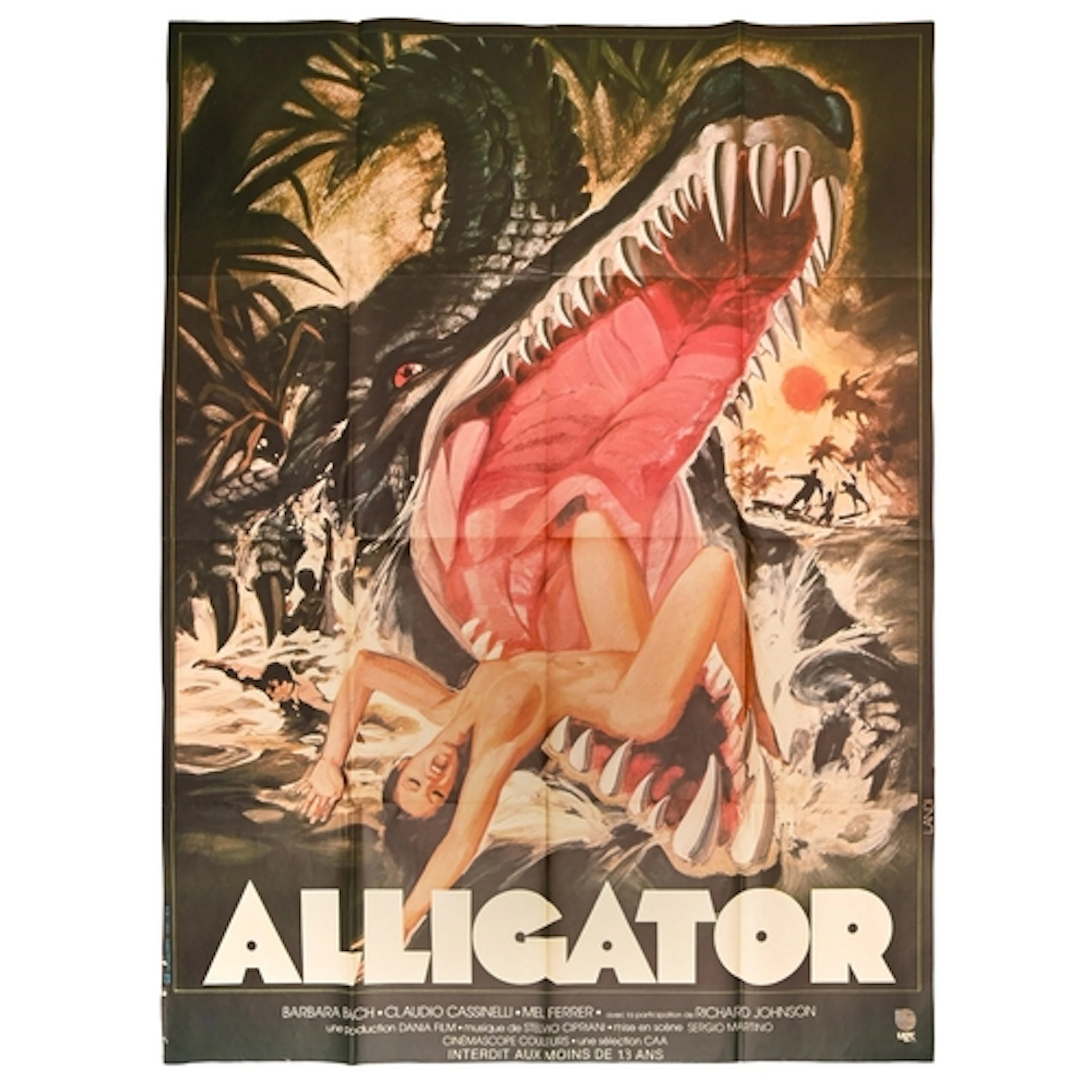 Two French cinema horror film posters, c1970-1980, 'Les Mont...