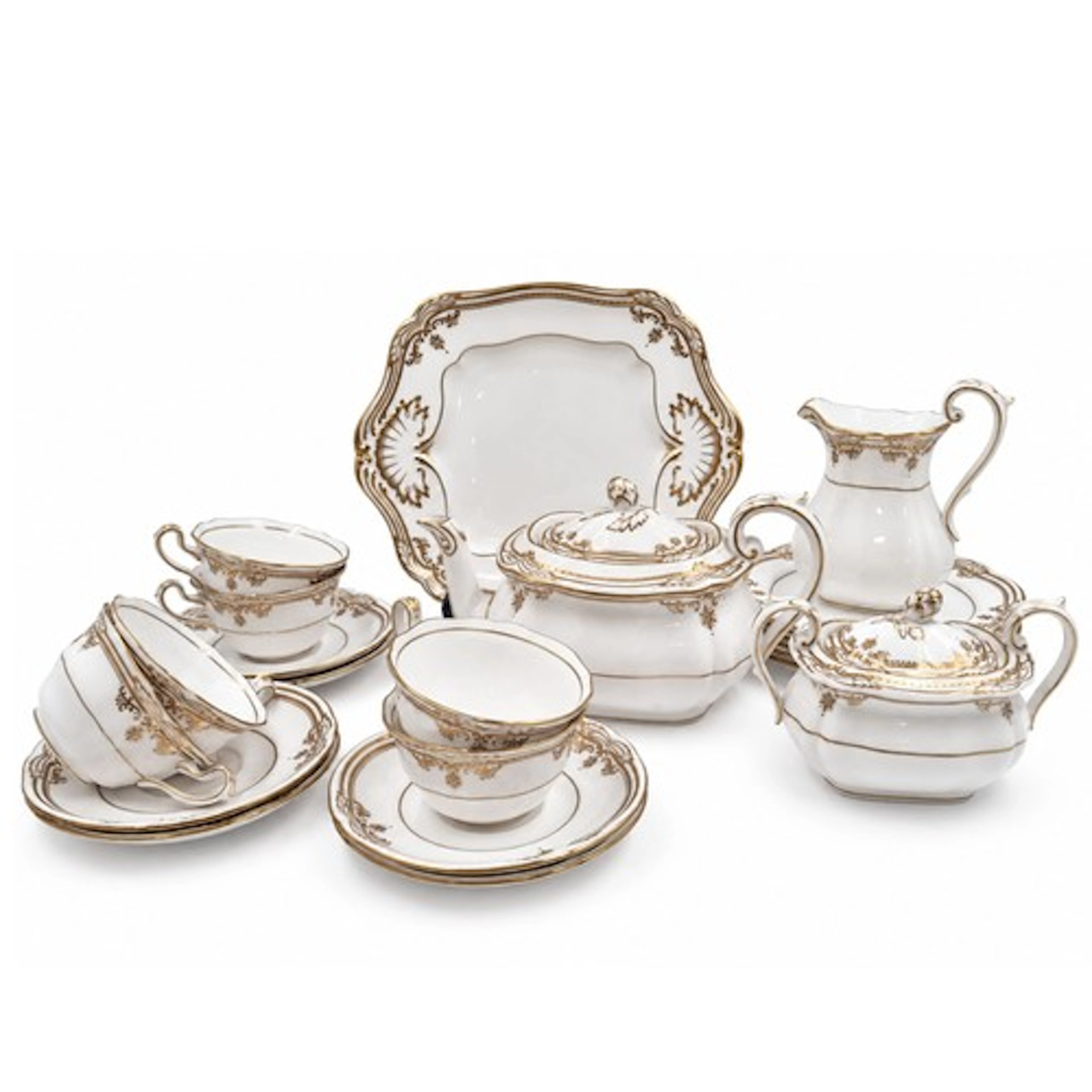 Spode Stafford White fine bone China tea and coffee service ...